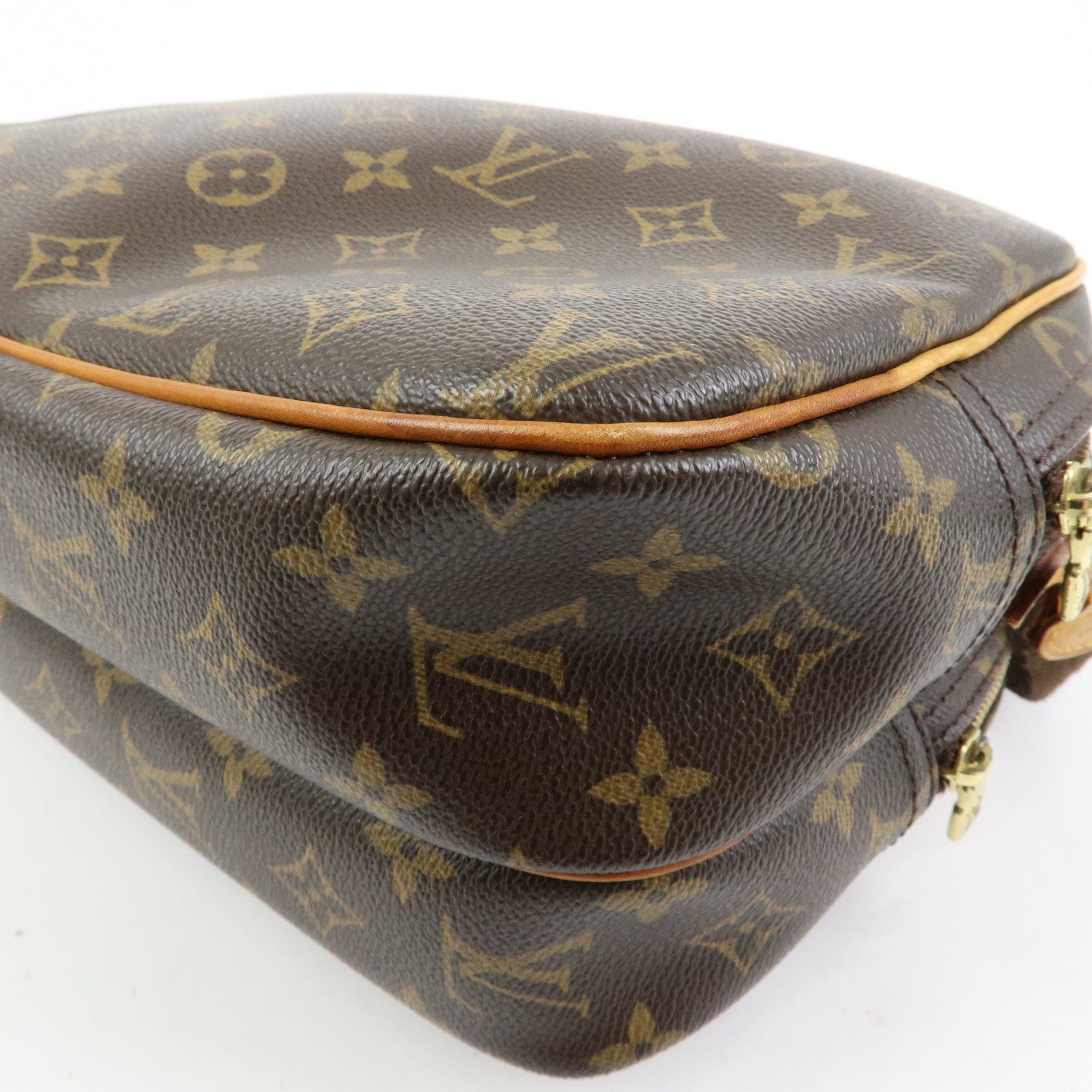 Louis Vuitton Monogram Reporter PM Shoulder Crossbody Bag Brown M45254