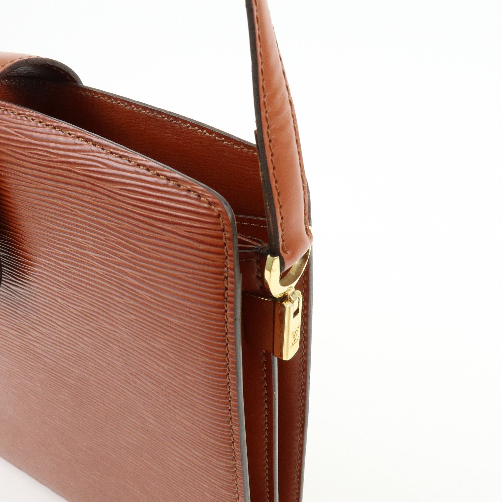 Louis Vuitton Epi Leather Capucines Shoulder Bag Kenya Brown M52343