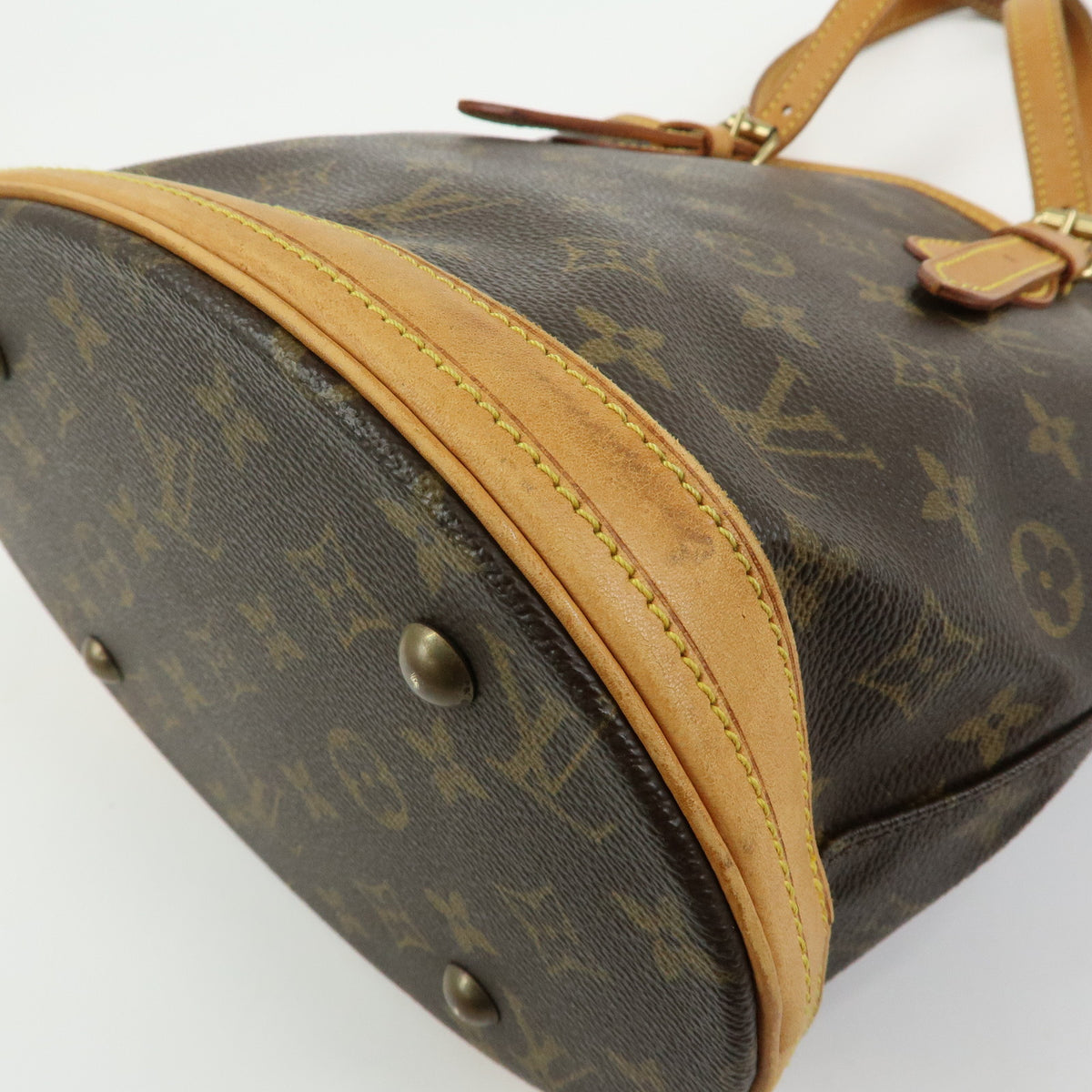 Louis Vuitton Monogram Canvas Bucket PM Hand Bag Brown M42238