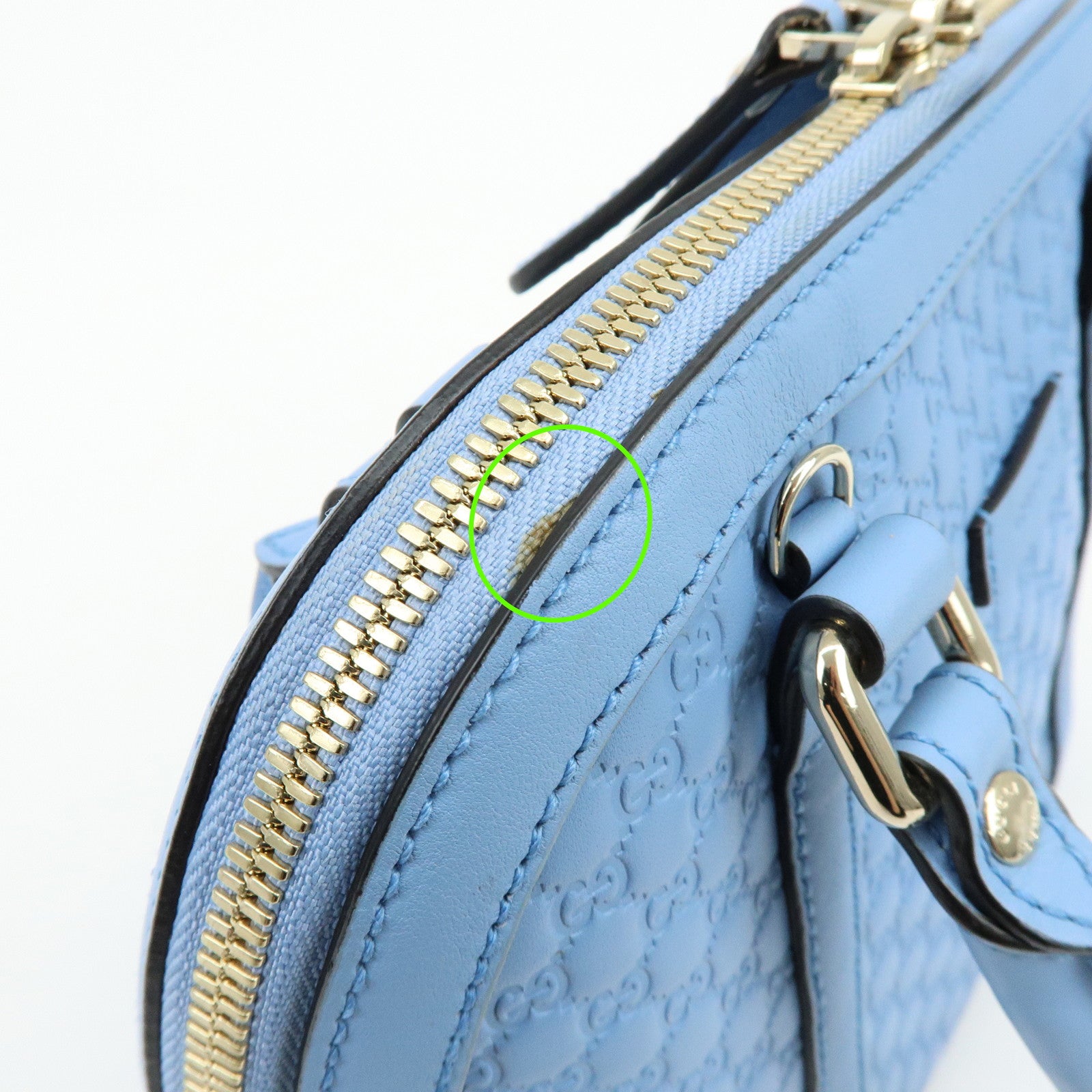 GUCCI Microguccissima Leather 2Way Bag Hand Bag Shoulder Bag 449654