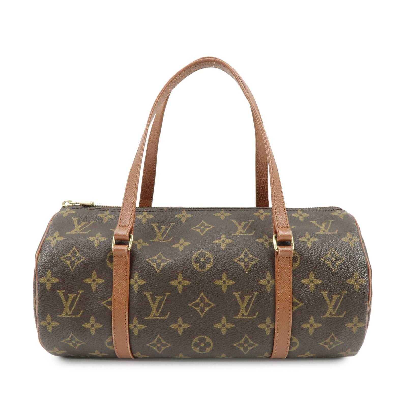 Louis Vuitton Monogram Papillon 30 Hand Bag Old Style Brown M51365