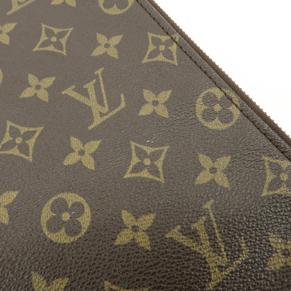 Louis Vuitton Monogram Posh Documents Clutch Bag Brown M53456