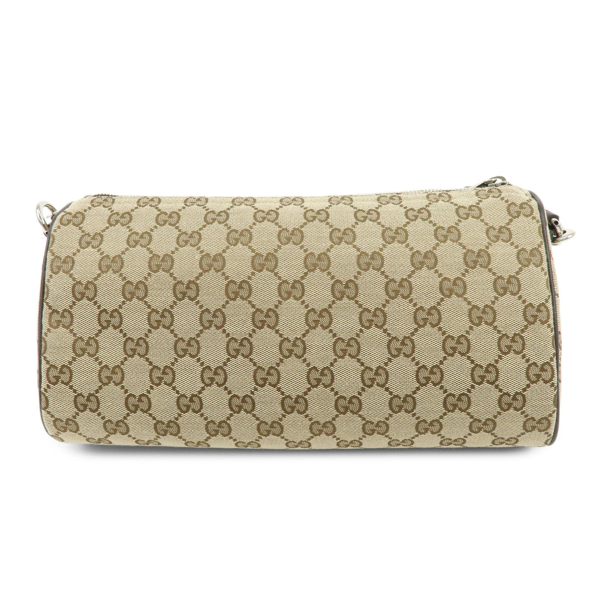 GUCCI Sherry GG Canvas Leather Shoulder Bag Brown Beige 834455