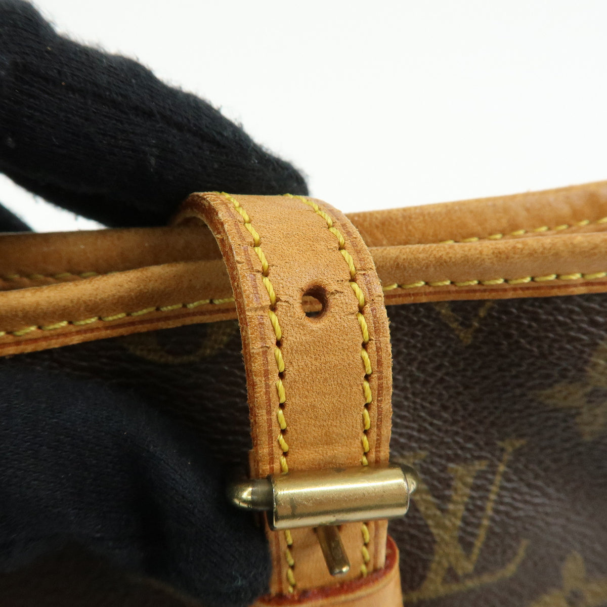 Louis Vuitton Monogram Canvas Bucket PM Hand Bag Brown M42238