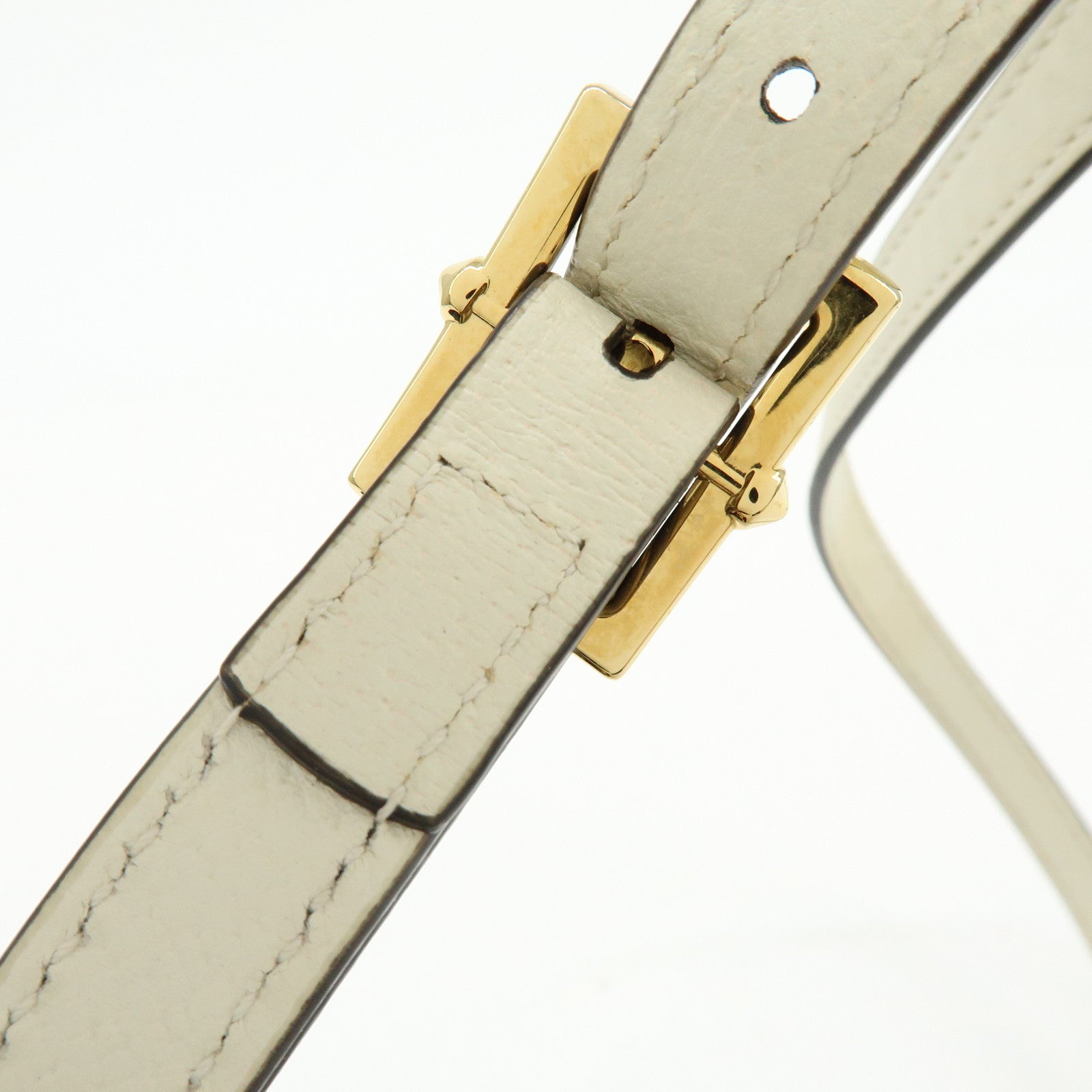 GUCCI Sylvie Sherry Calf Leather Shoulder Bag Ivory Bee & Star 524405
