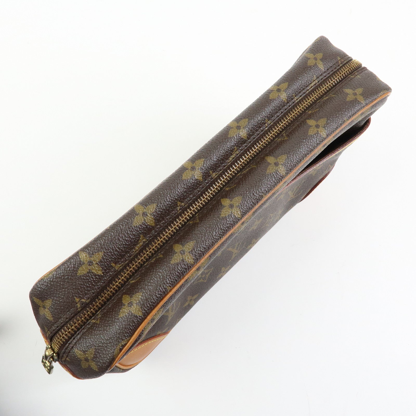 Louis Vuitton Monogram Compiegne 28 Pouch Clutch Bag Pouch Brown M51845