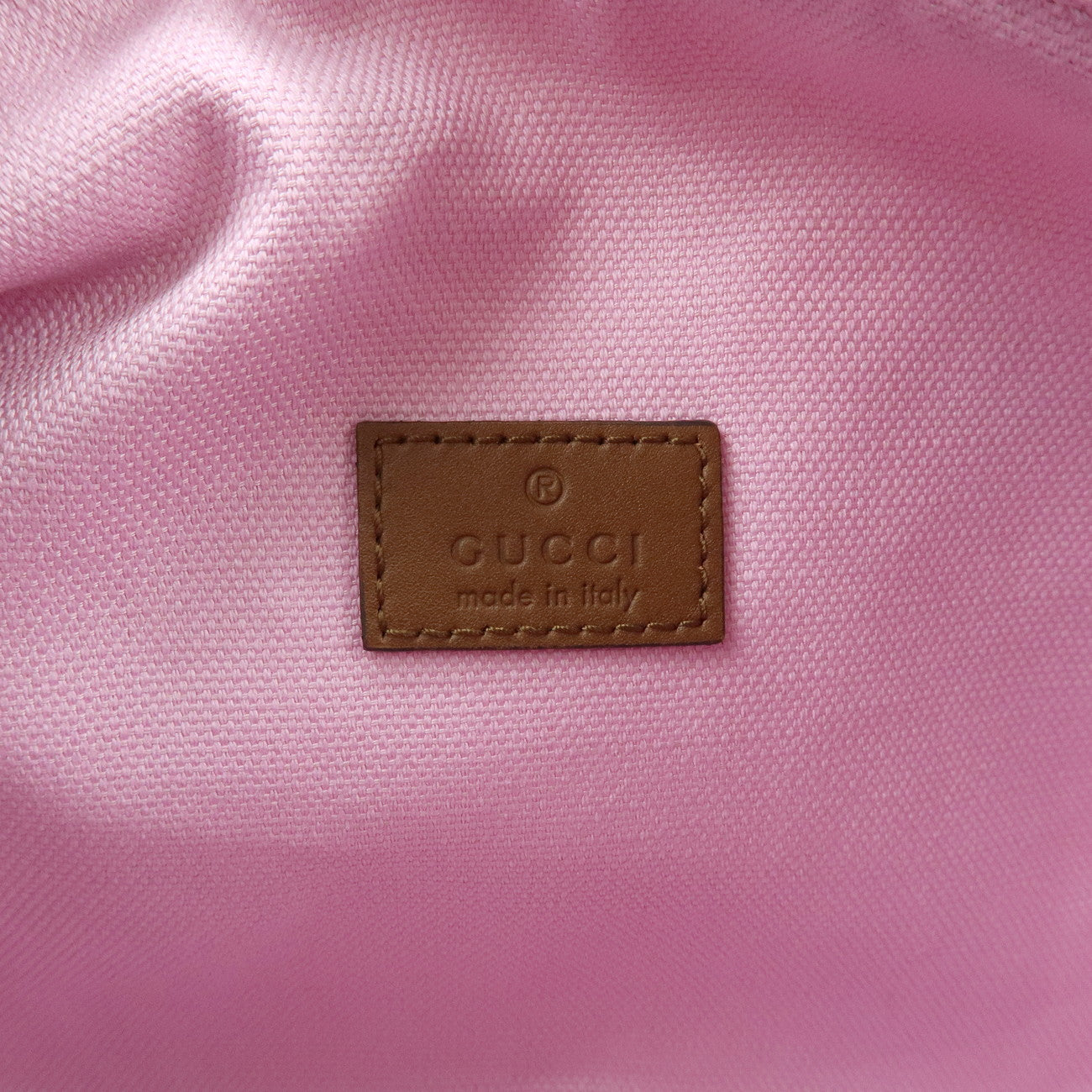 GUCCI Sherry GG Canvas Leather 2Way Bag Hand Bag Pink Yellow 856055