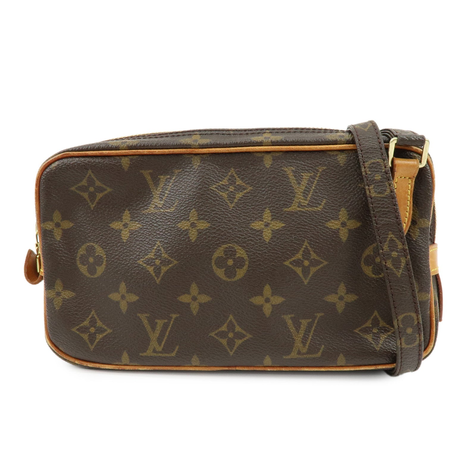 Louis Vuitton Monogram Pochette Marly Bandouliere Bag Brown M51828