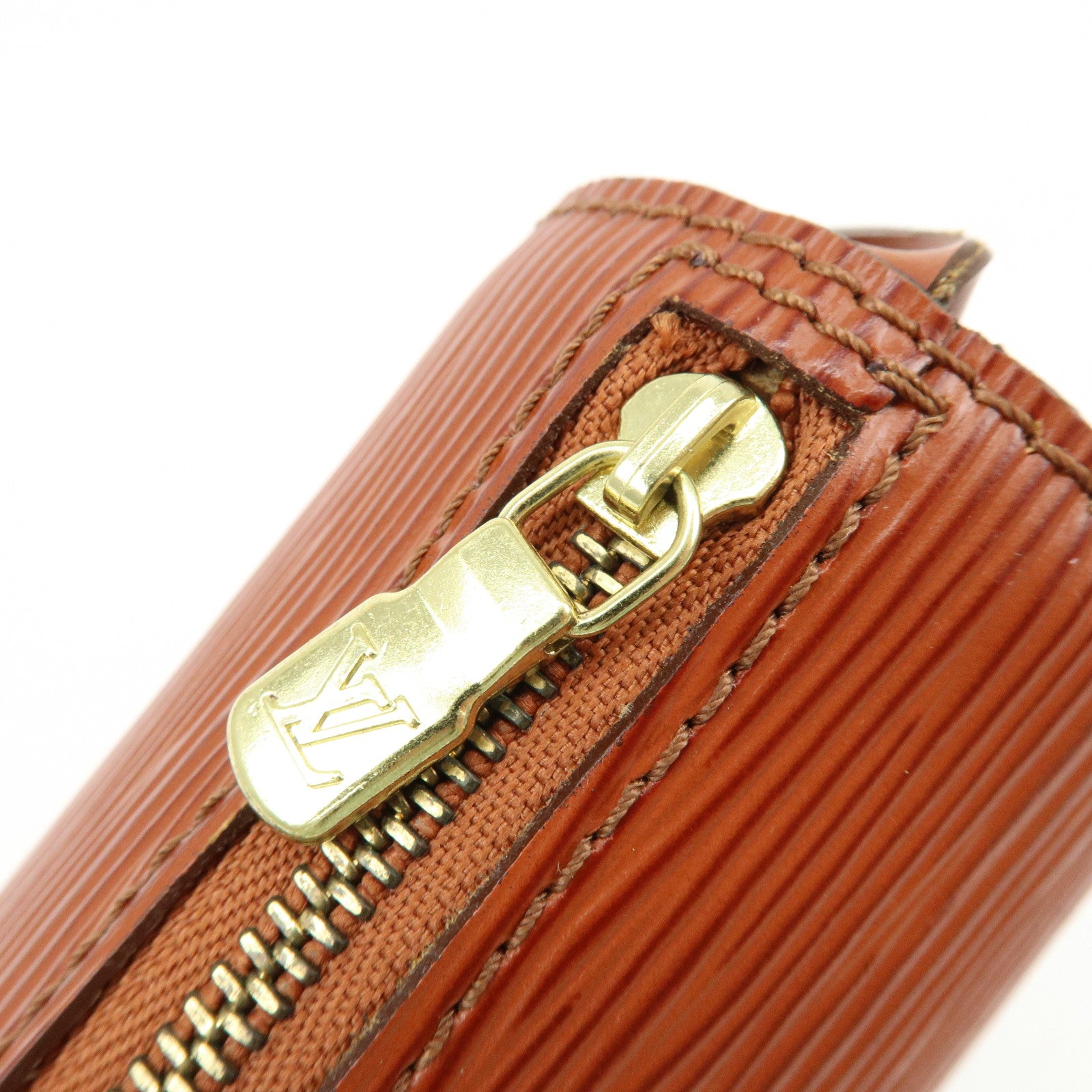 Louis Vuitton Epi Leather Soufflot Hand Bag Kenya Brown M52223