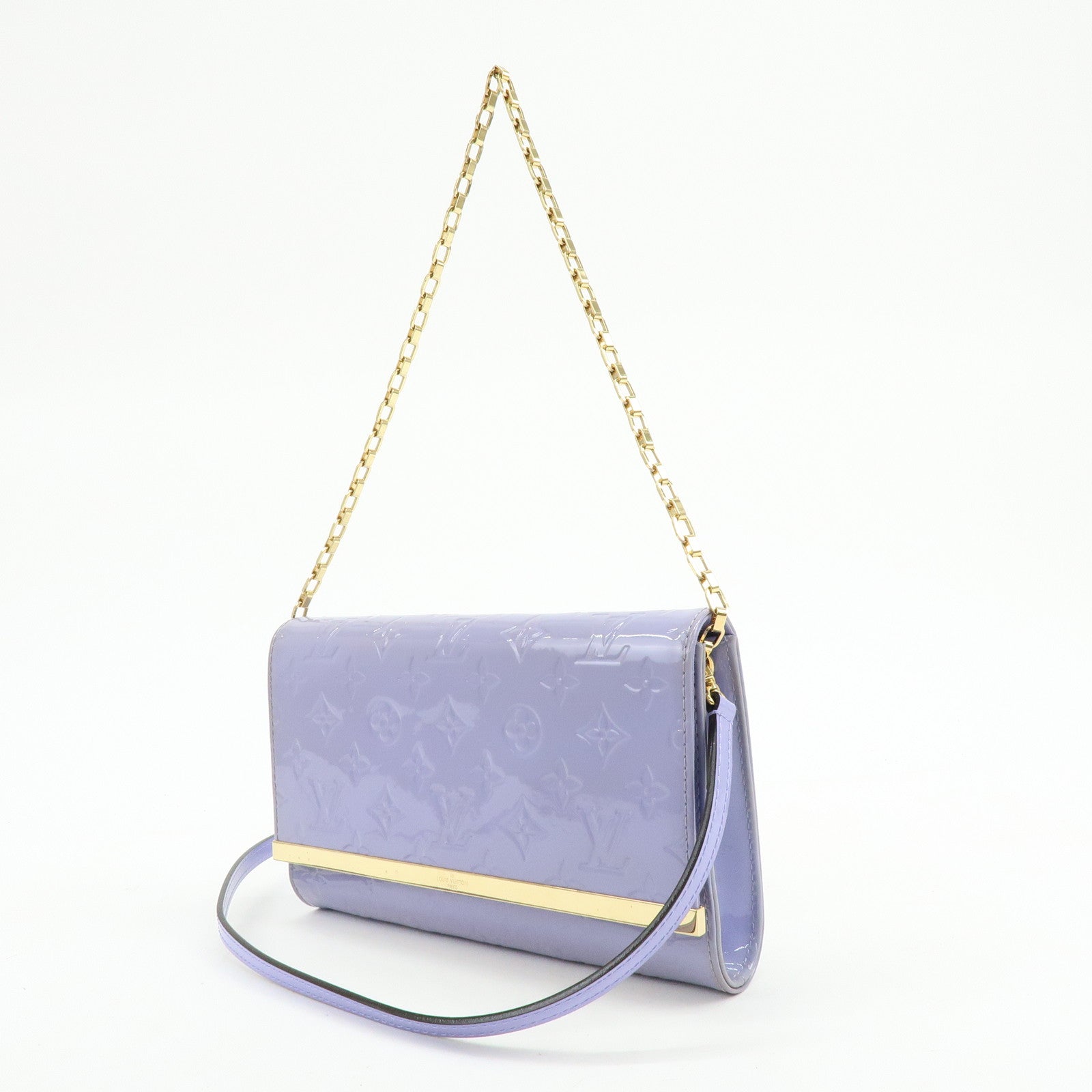 Louis Vuitton Monogram Vernis Ana Chain Shoulder Bag Clutch Bag M90115