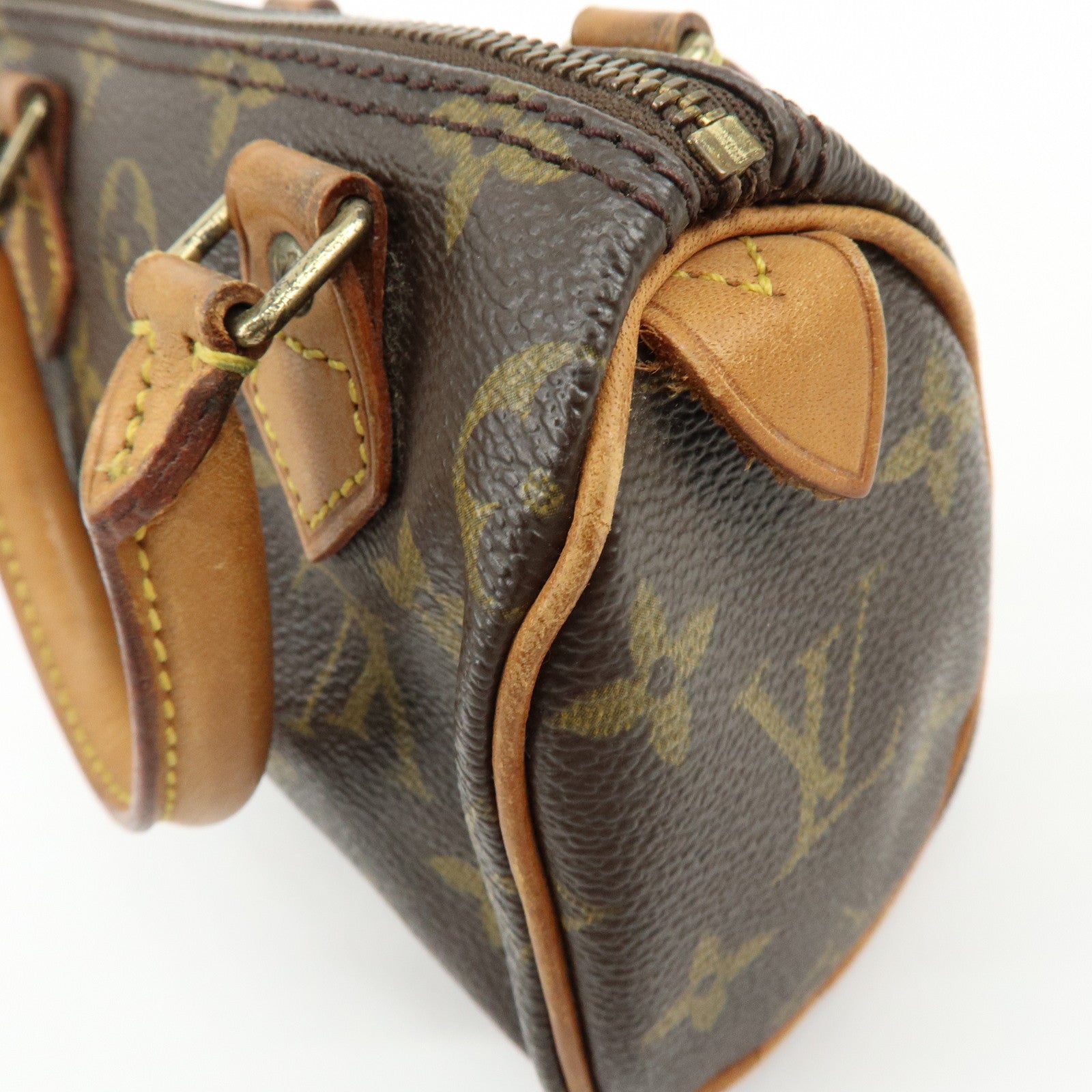 Louis Vuitton Monogram Mini Speedy Hand Bag Brown M41534 J75011 Lot