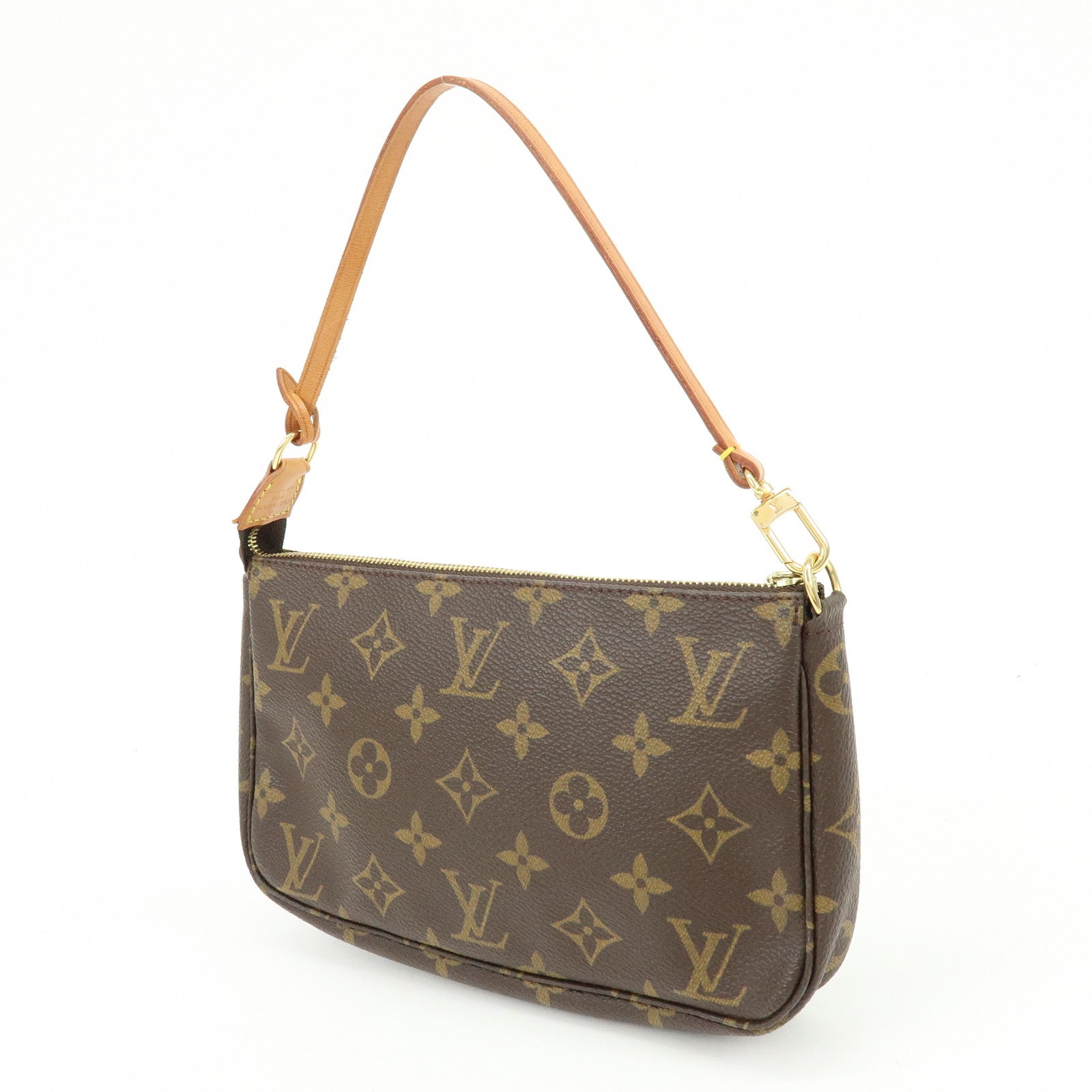 Louis Vuitton Monogram Pochette Accessoires Hand Bag Brown M51980