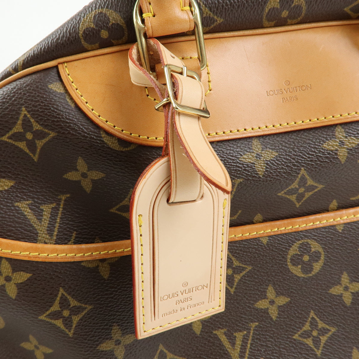 Louis Vuitton Monogram Deauville Canvas Hand Bag Brown M47270