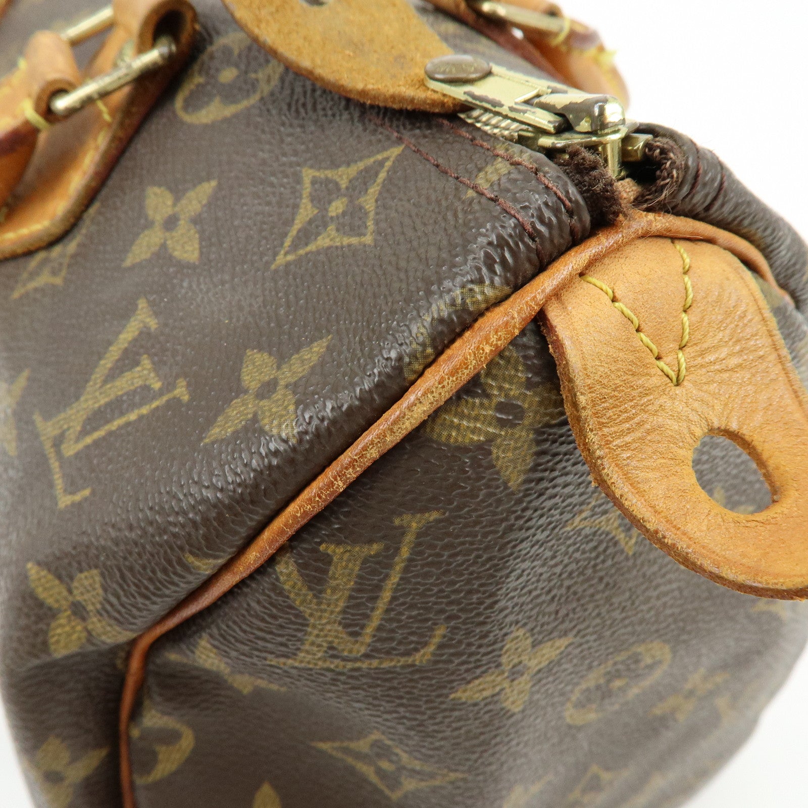 Louis Vuitton Monogram Speedy 30 Boston Bag Hand Bag Brown M41108