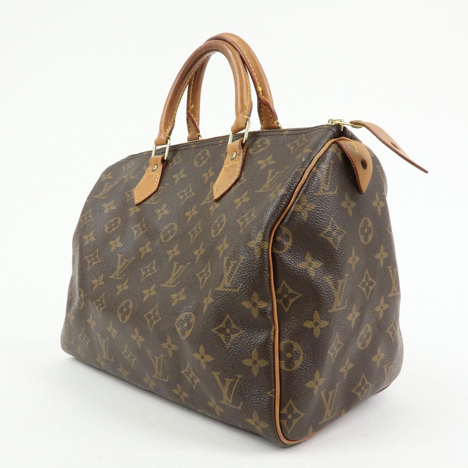 Louis Vuitton Monogram Speedy 30 Boston Bag Hand Bag Brown M41526
