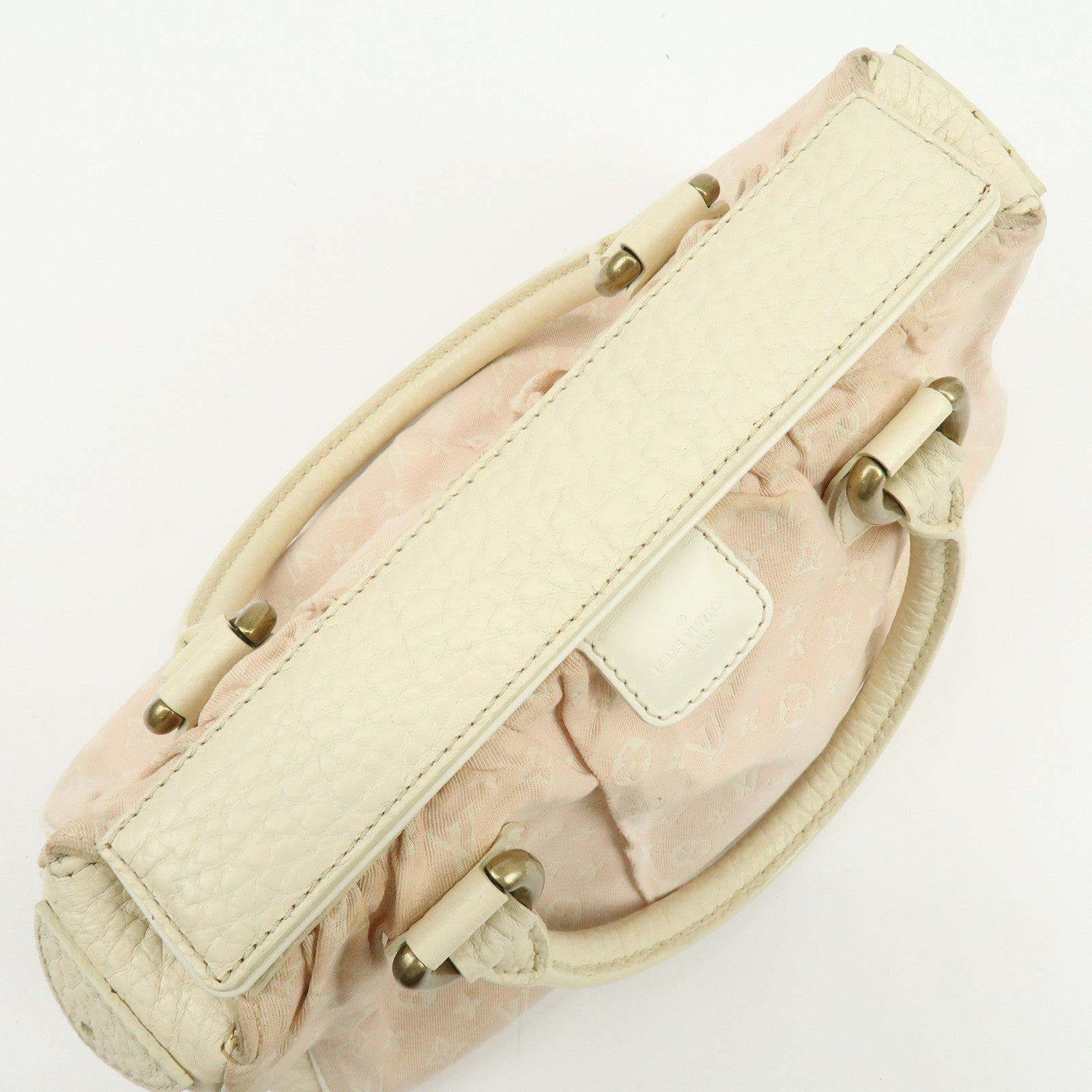Louis Vuitton Monogram Mini Lin Trapes PM Hand Bag Rose M40062