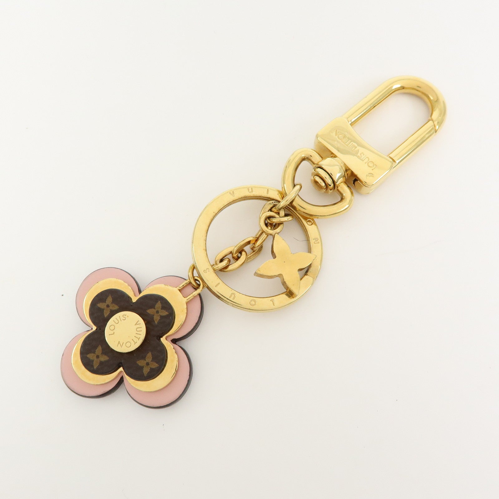 Louis Vuitton Porte Cles Blooming Flower BB Bag Charm Pink M63085