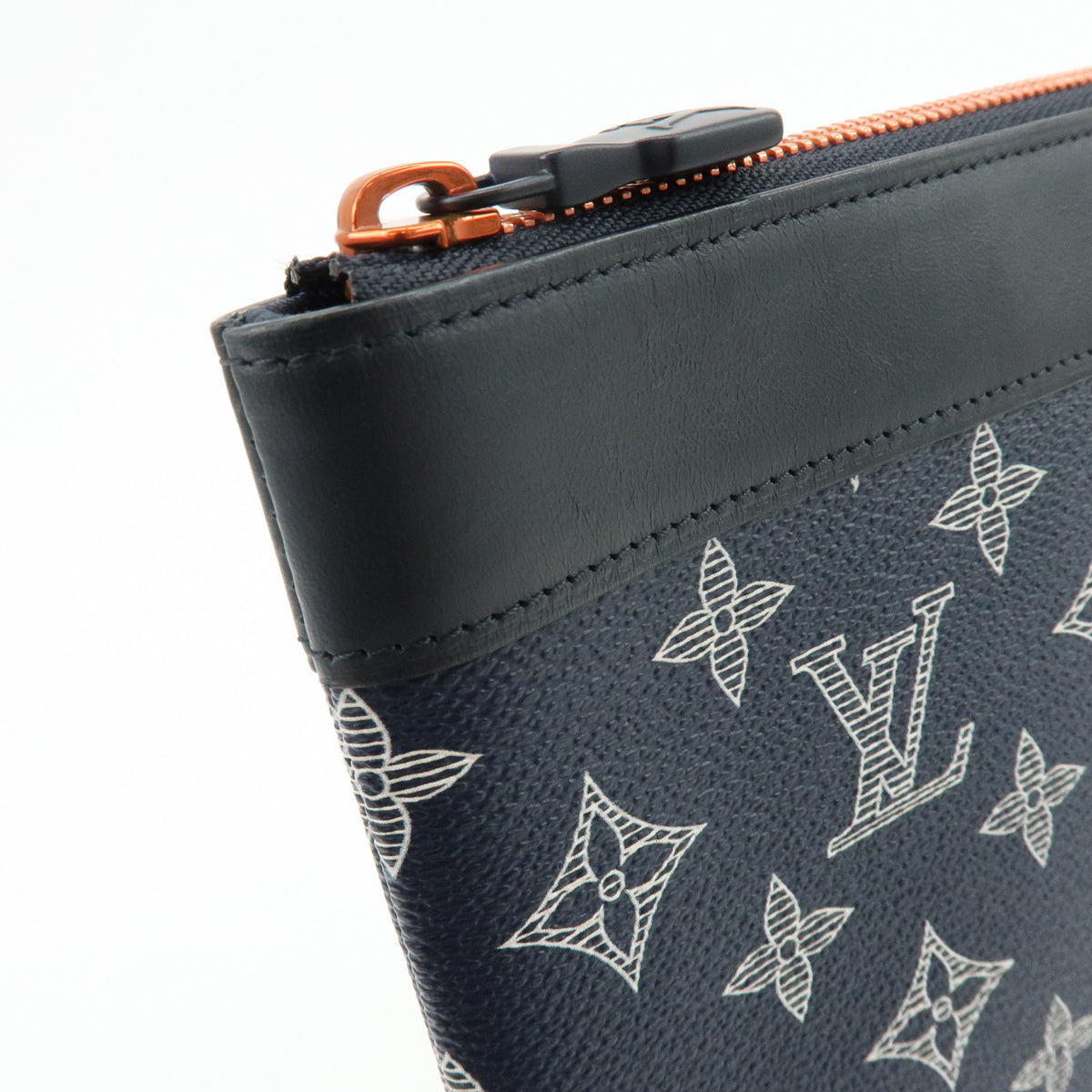 Louis Vuitton Monogram Ink Upside Down Pochette Apollo Navy M62905