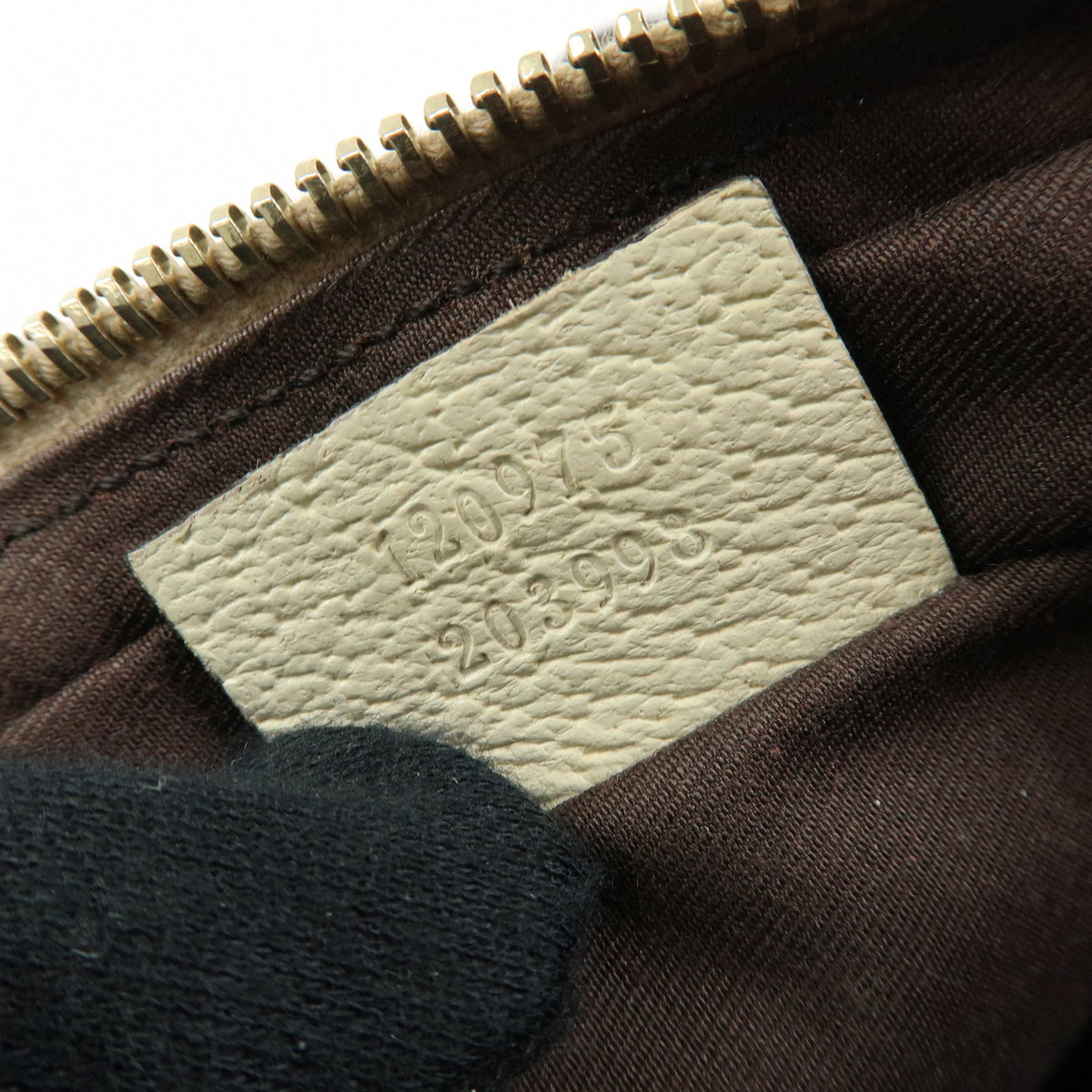 GUCCI GG Canvas Leather Shoulder Crossbody Bag Beige White 120975