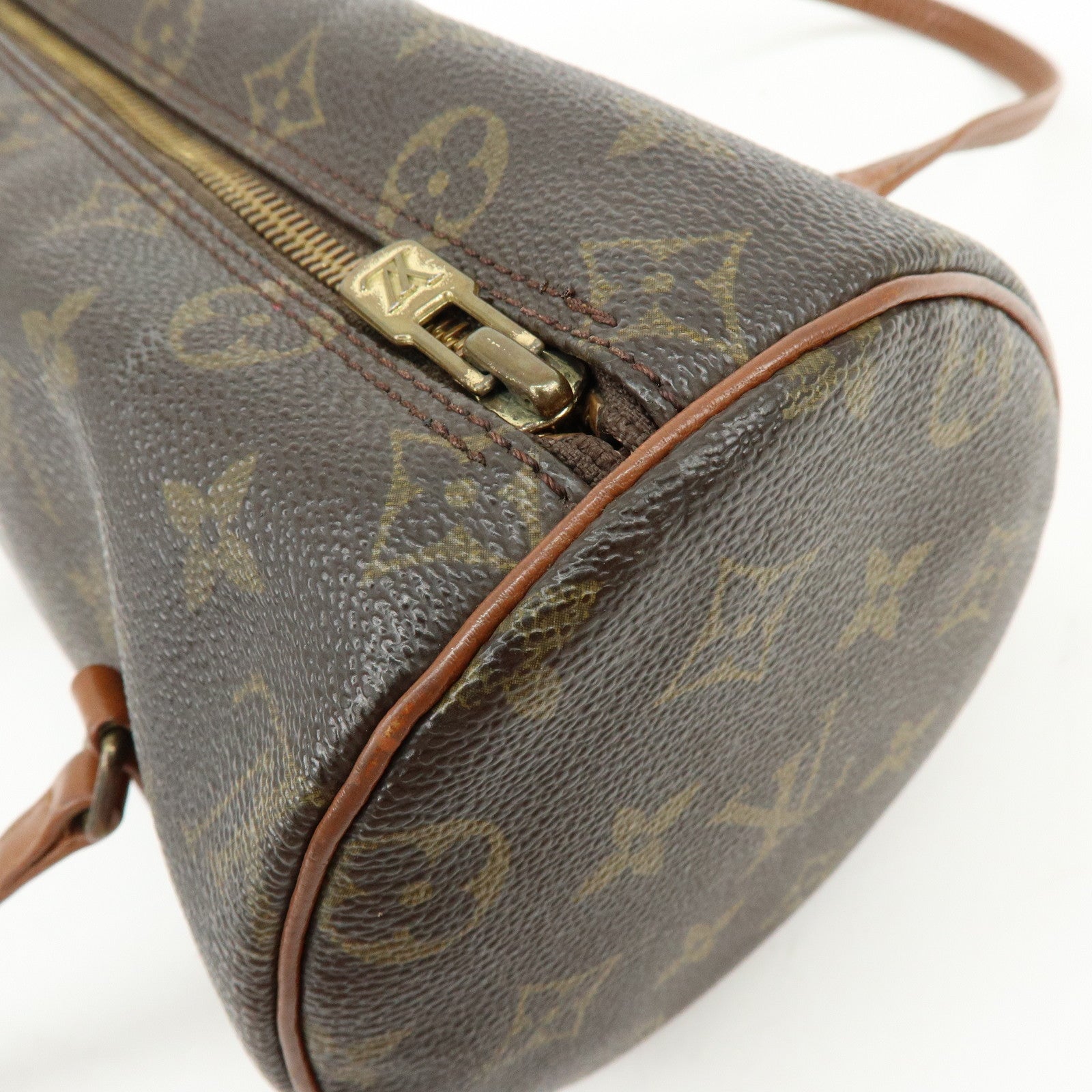 Louis Vuitton Monogram Papillon 26 Hand Bag Brown M51366