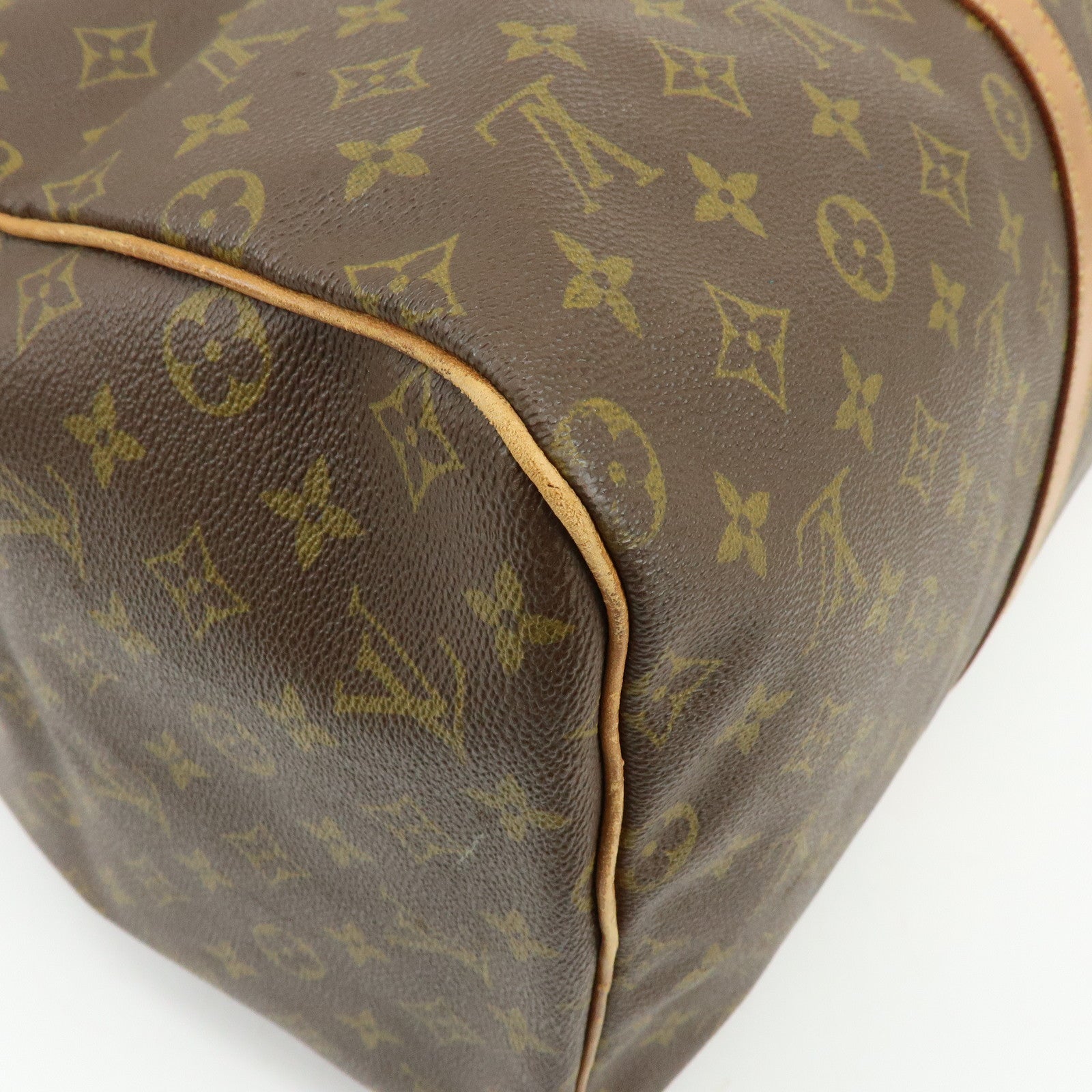 Louis Vuitton Monogram Sac Souple 55 Boston Bag Brown M41622