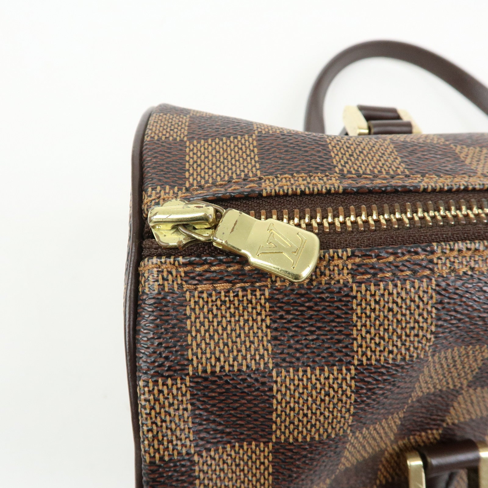 Louis Vuitton Damier Ebene Papillon 30 Hand Bag Brown N51303