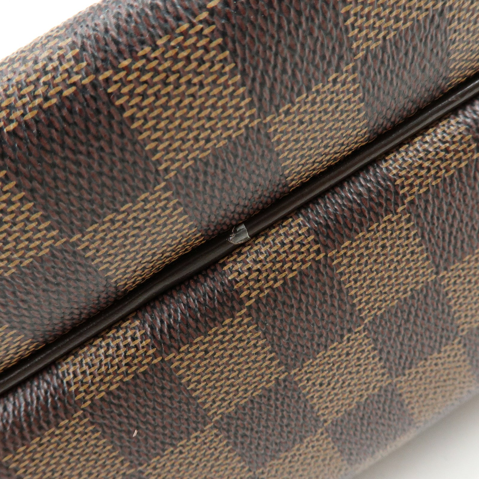 Louis Vuitton Damier Ebene Reporter PM SPO Shoulder Bag Brown M45253