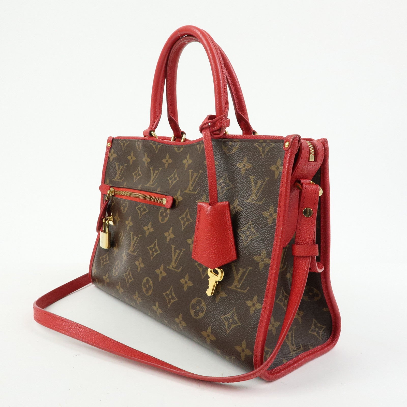 Louis Vuitton Monogram Popincourt PM 2Way Shoulder Bag Brown M43433