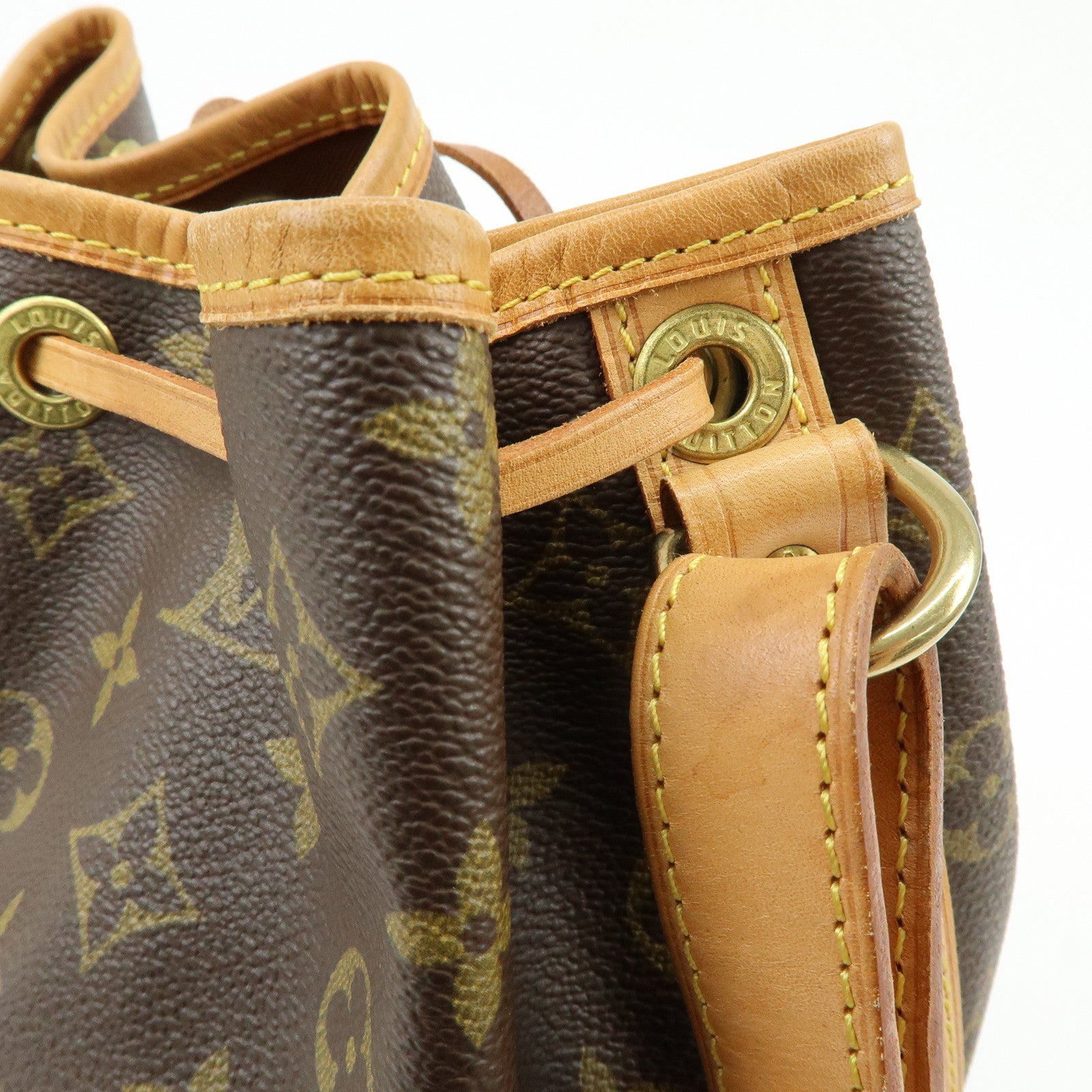 Louis Vuitton Monogram Petit Noe Shoulder Bag Brown M42226
