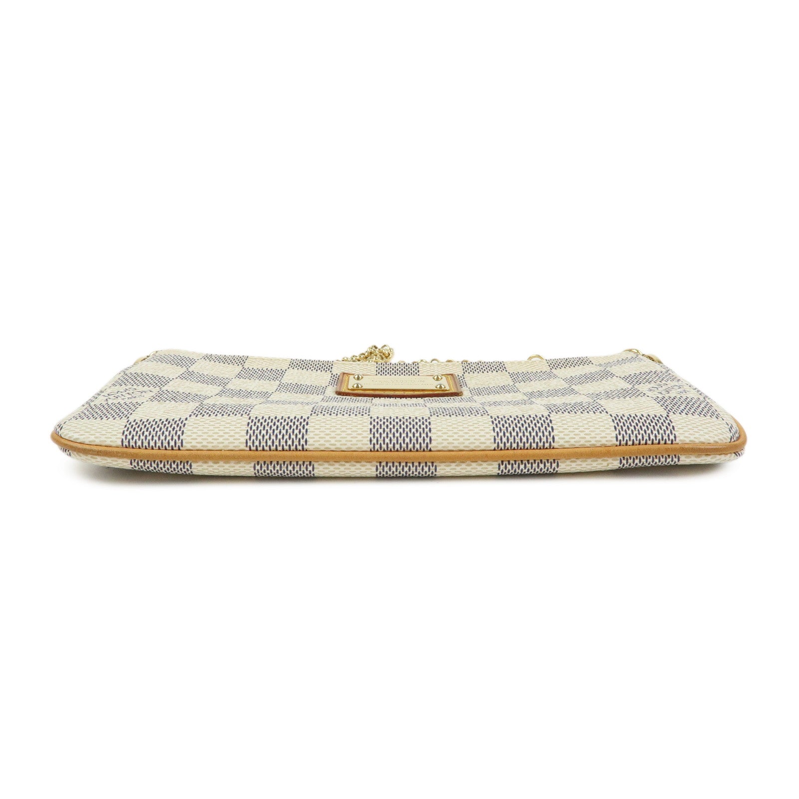 Louis Vuitton Damier Azur Pochette Milla MM Mini Accesory Pouch N60027