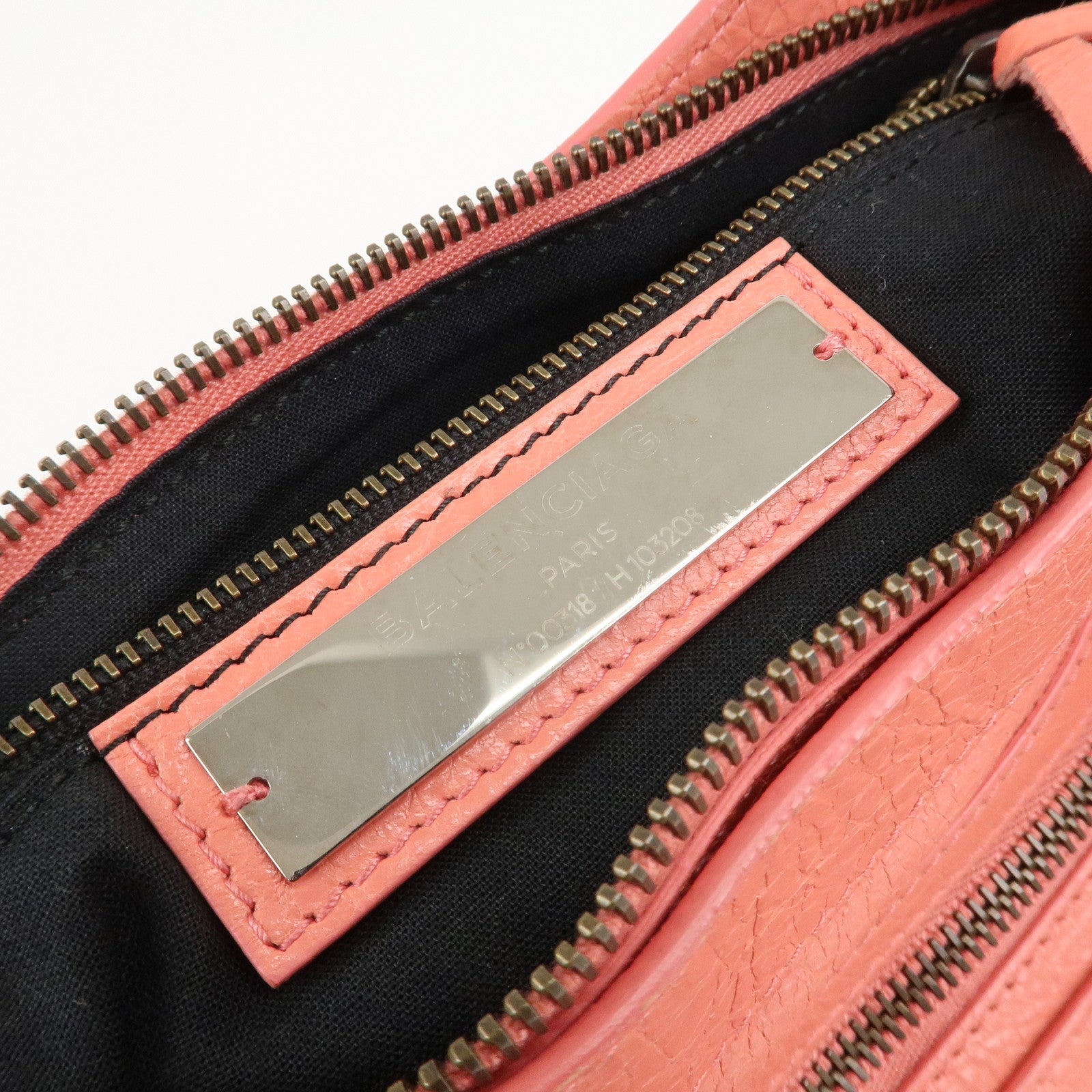 BALENCIAGA The First Leather 2Way Bag Shoulder Bag Pink 103208 Used