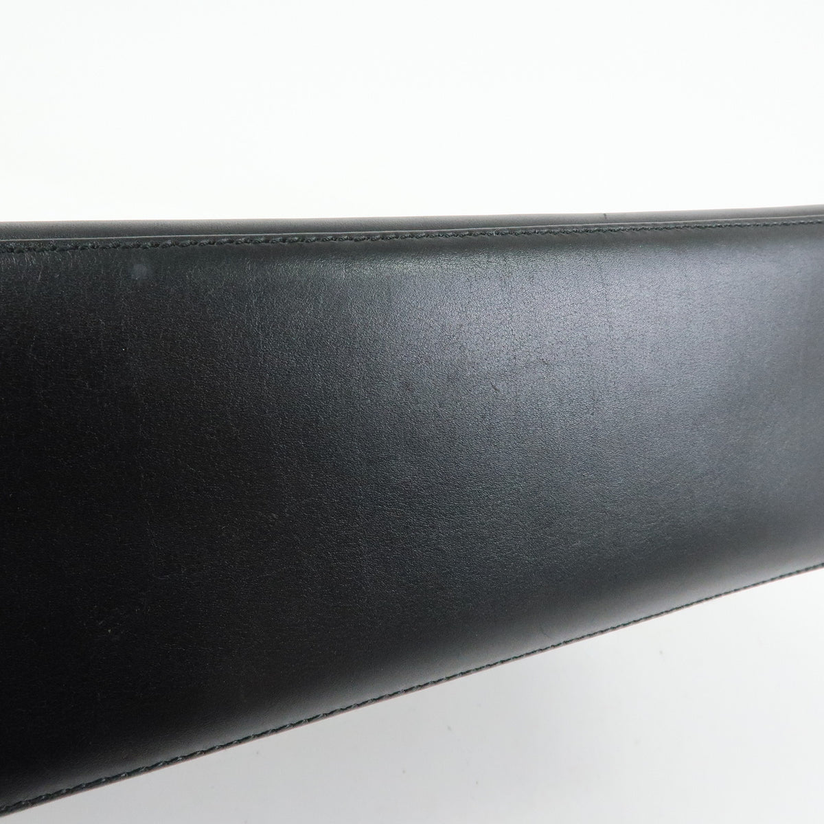 GUCCI Bamboo Leather Shoulder Bag Hand Bag Black 001.2058.1883.0