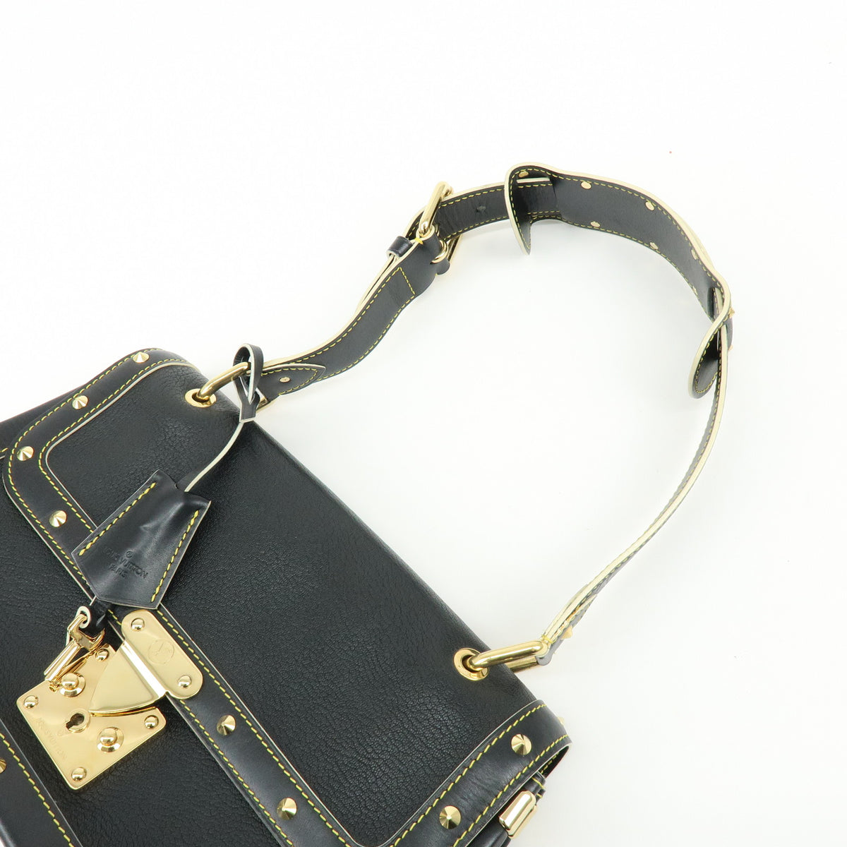Louis Vuitton Talentueux Suhali Leather Shoulder Bag Studs Noir M91820