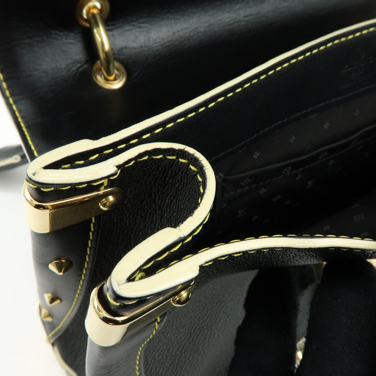 Louis Vuitton Talentueux Suhali Leather Shoulder Bag Studs Noir M91820