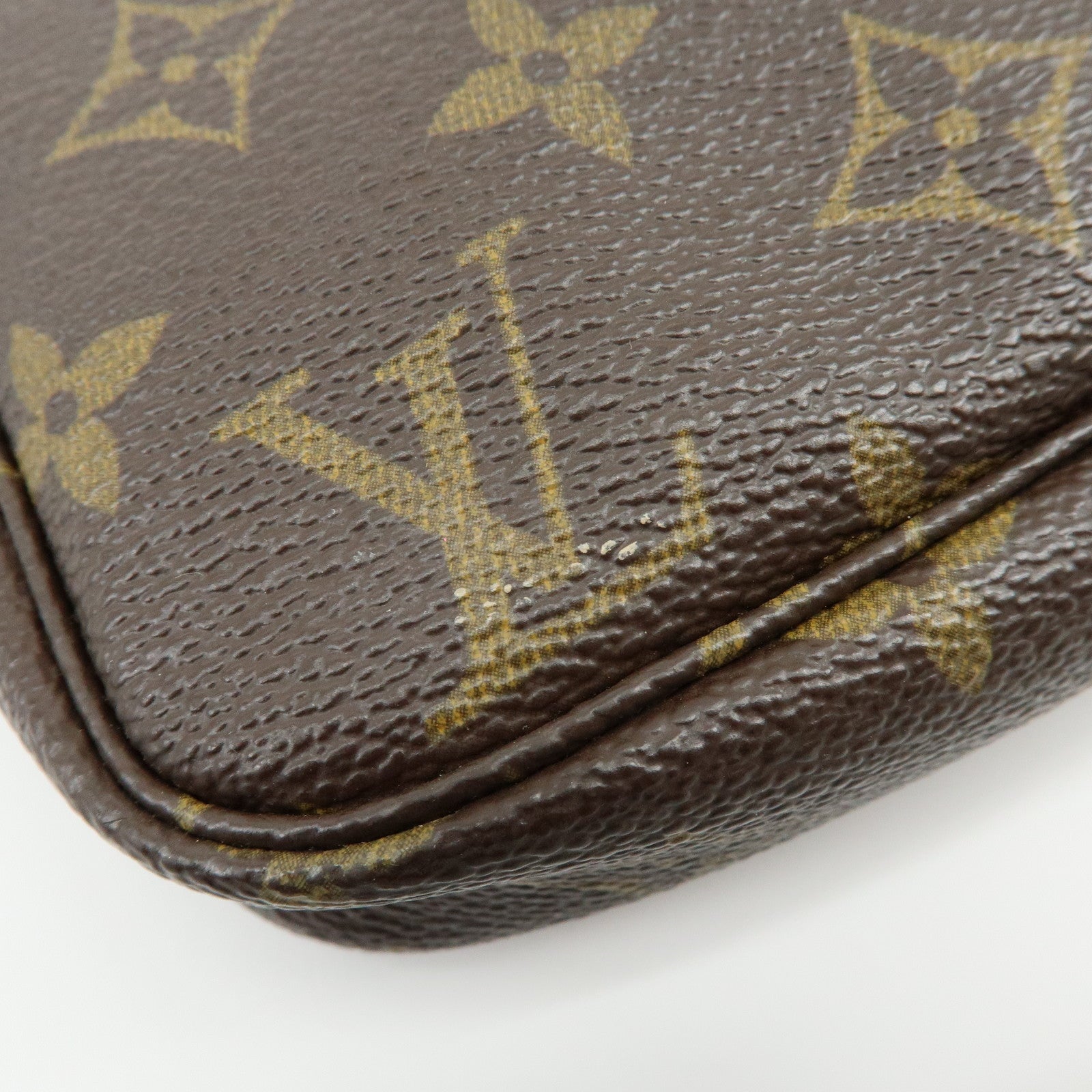 Louis Vuitton Monogram Canvas Set of 2 Pochette Accessoires Pouch Brown