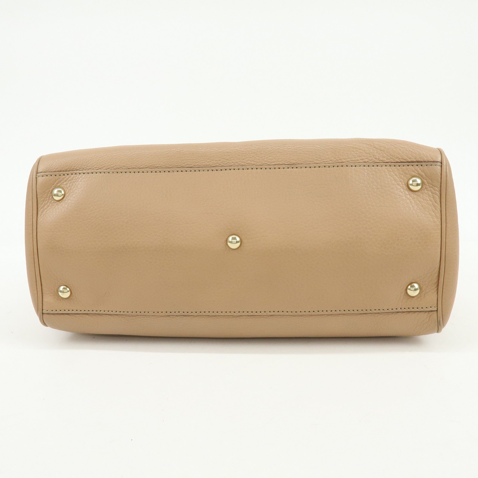 GUCCI Bamboo Shopper Medium 2Way Bag Shoulder Bag Pink Beige 323660
