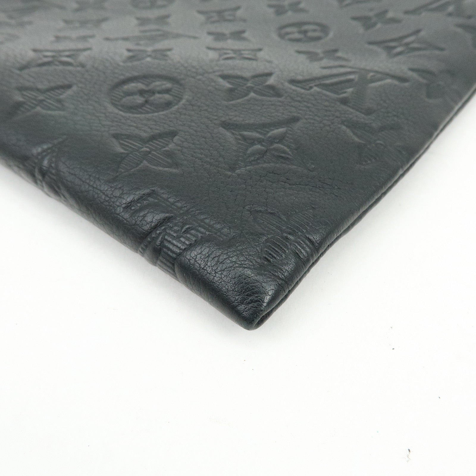 Louis Vuitton Monogram Shadow Leather Pochette To-Go Clutch Bag M81570