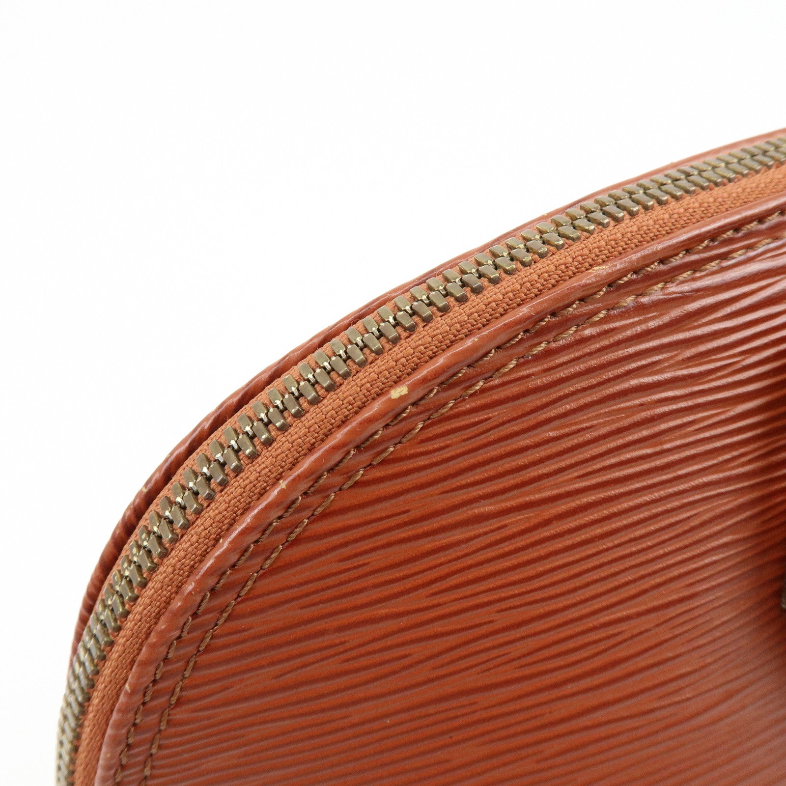 Louis Vuitton Epi Alma PM Leather Hand Bag Kenya Brown M52143