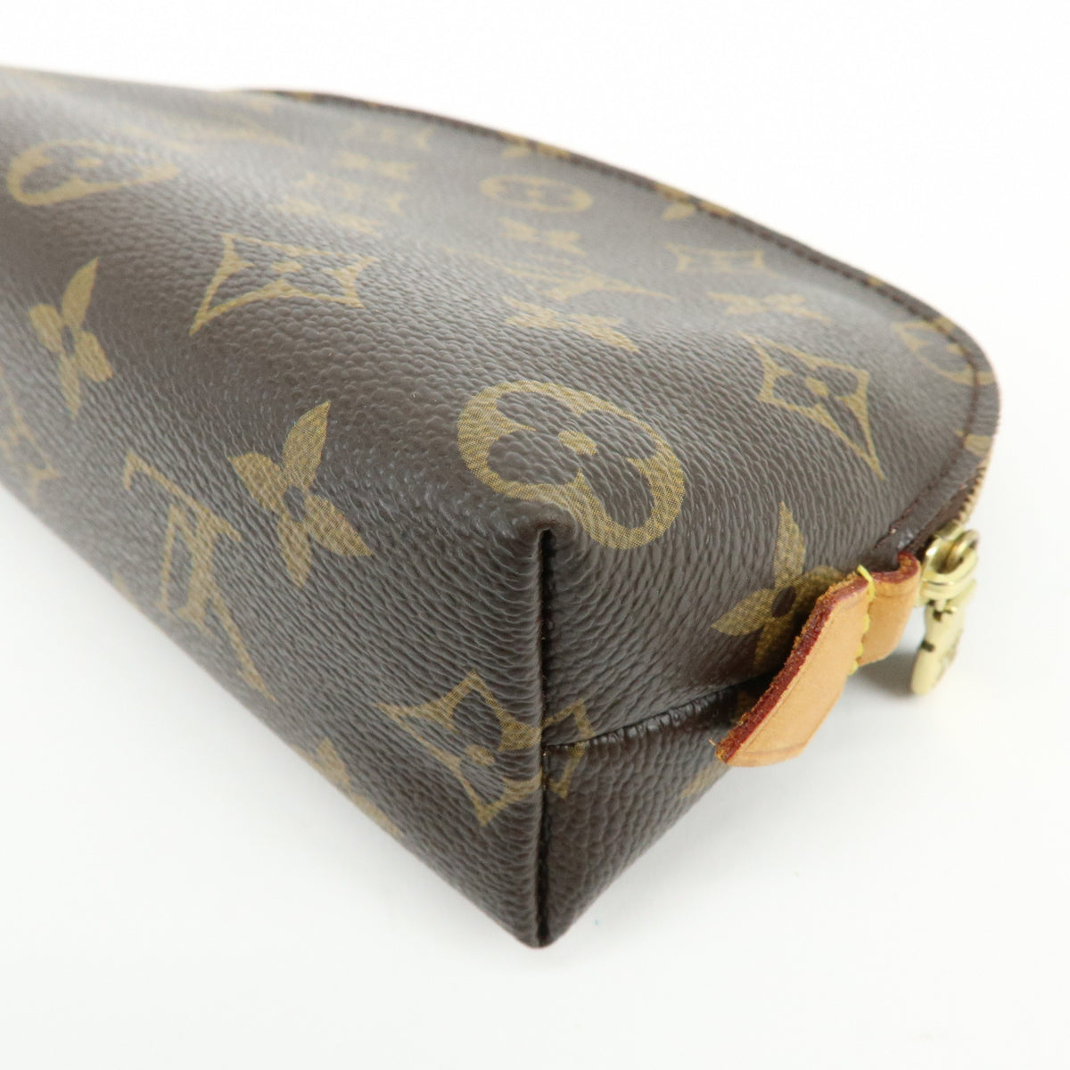 Louis Vuitton Monogram Pochette Cosmetic PM Pouch Brown M47515