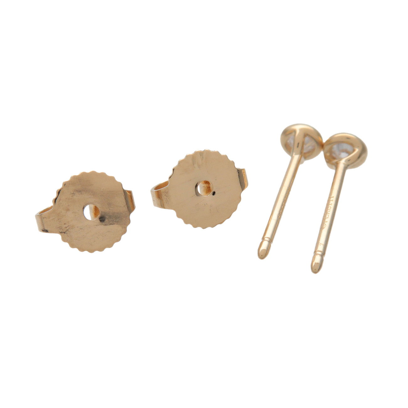 Tiffany & Co By the Yard Diamond Earrings K18 750YG Yellow Gold