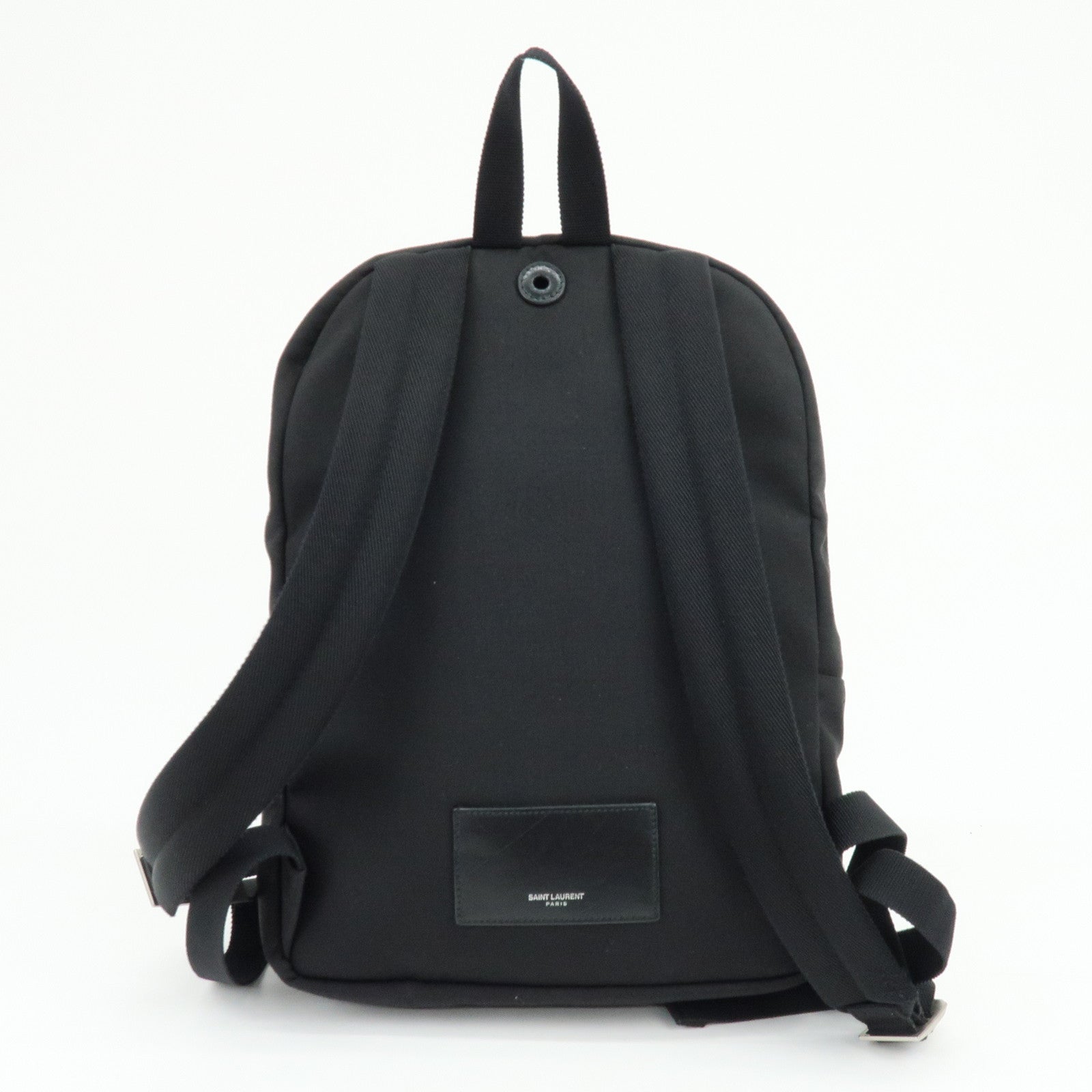 SAINT LAURENT PARIS Canvas Leather Sac City Laptop Backpack 533232