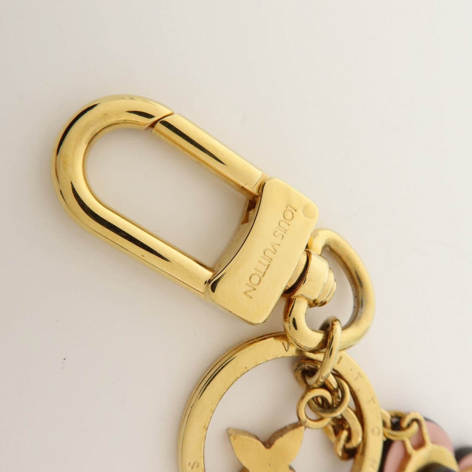 Louis Vuitton Porte Cles Blooming Flower BB Bag Charm Pink M63085
