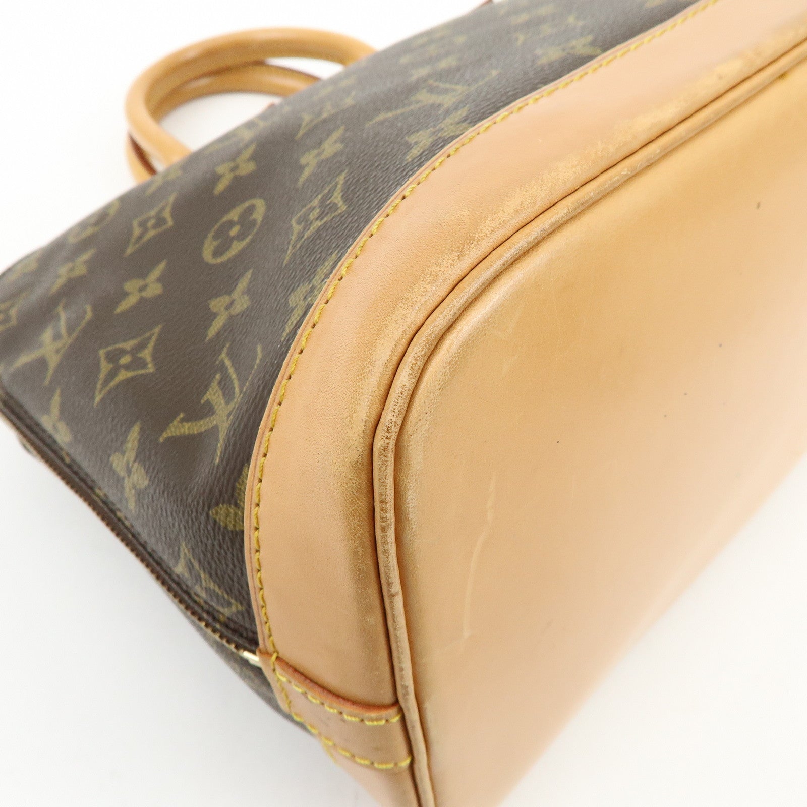 Louis Vuitton Monogram Canvas Alma Hand Bag Brown M51130