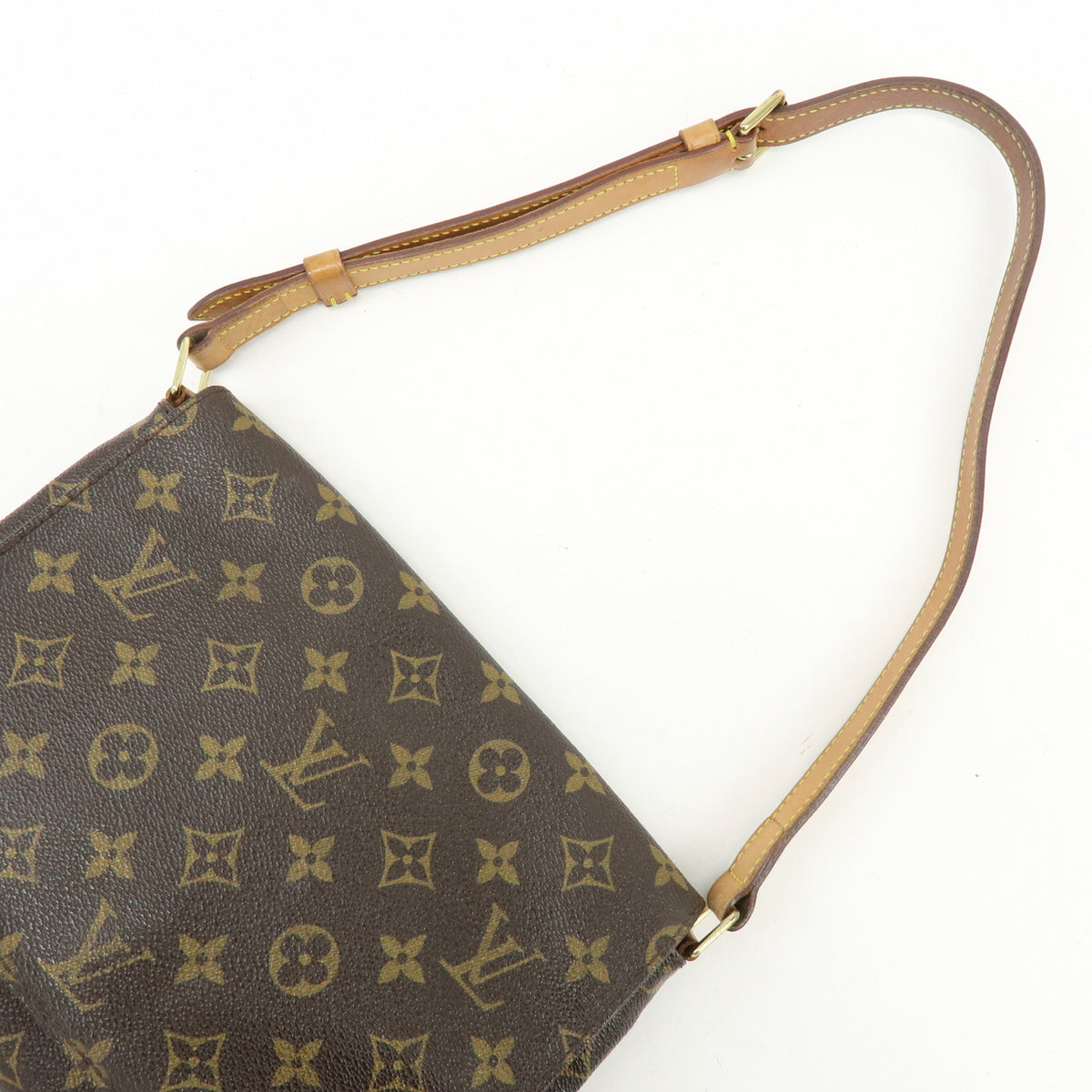 Louis Vuitton Monogram Musette Tango Short Shoulder Bag Brown M51257