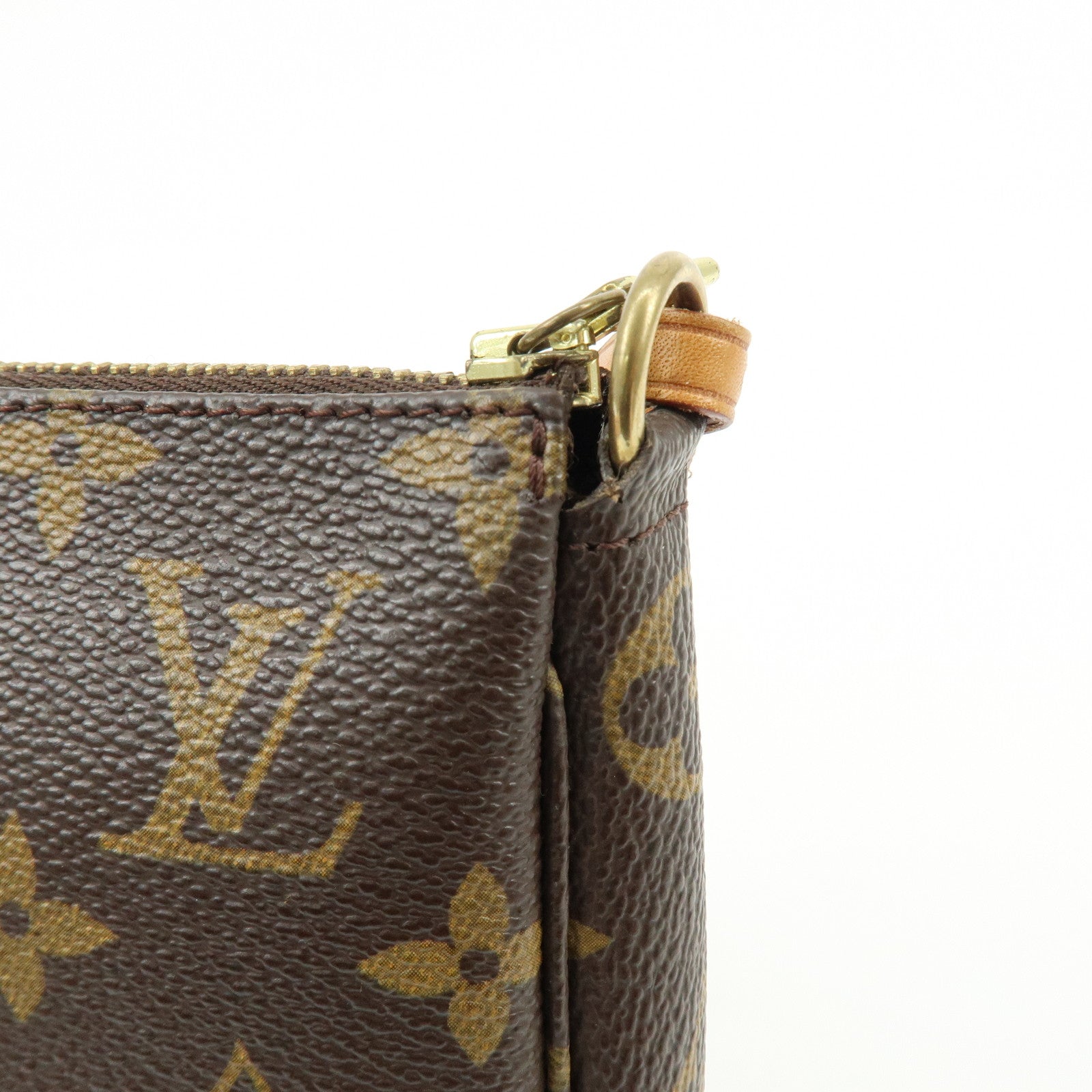 Louis Vuitton Monogram Pochette Accessoires Hand Bag Brown M51980