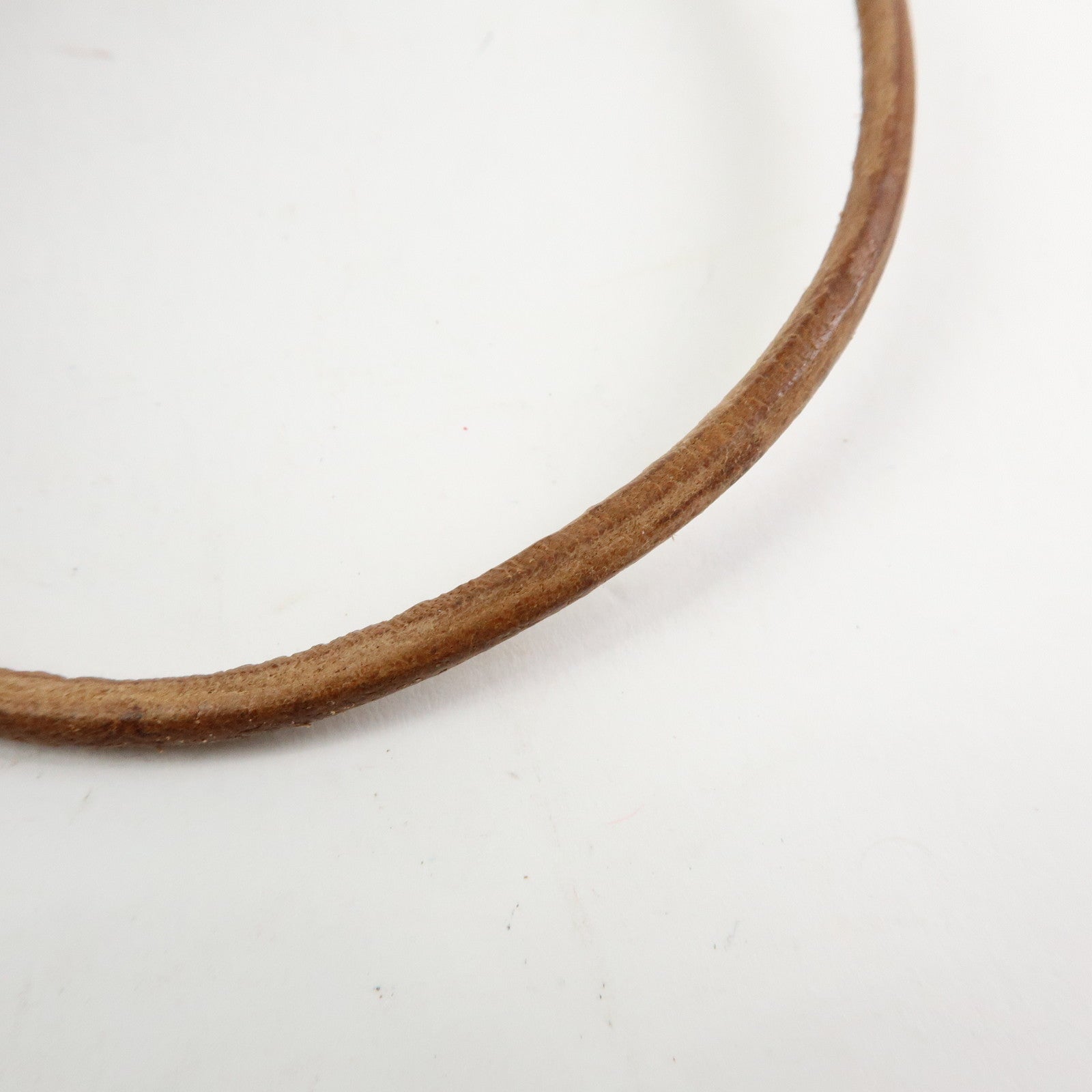 Hermes Atame Double Tour Jumbo Leather Metal Bracelet Choker Brown