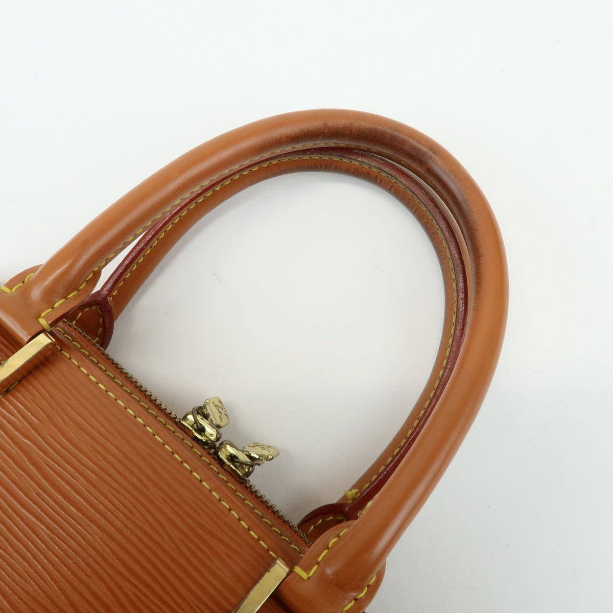 Louis Vuitton Epi Pont Neuf Leather Hand Bag Zipang Gold M52058