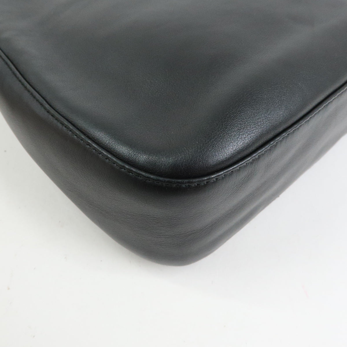Christian Dior Malice Pearl Leather Shoulder Bag Hand Bag Black