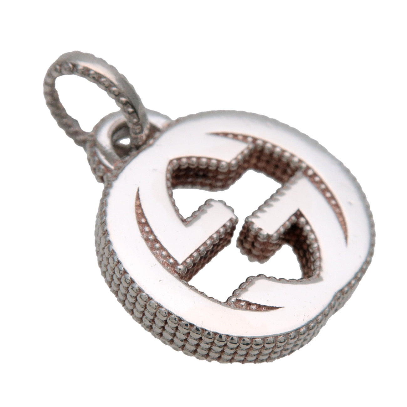 GUCCI Interlocking G Pendant Top SV925 Silver