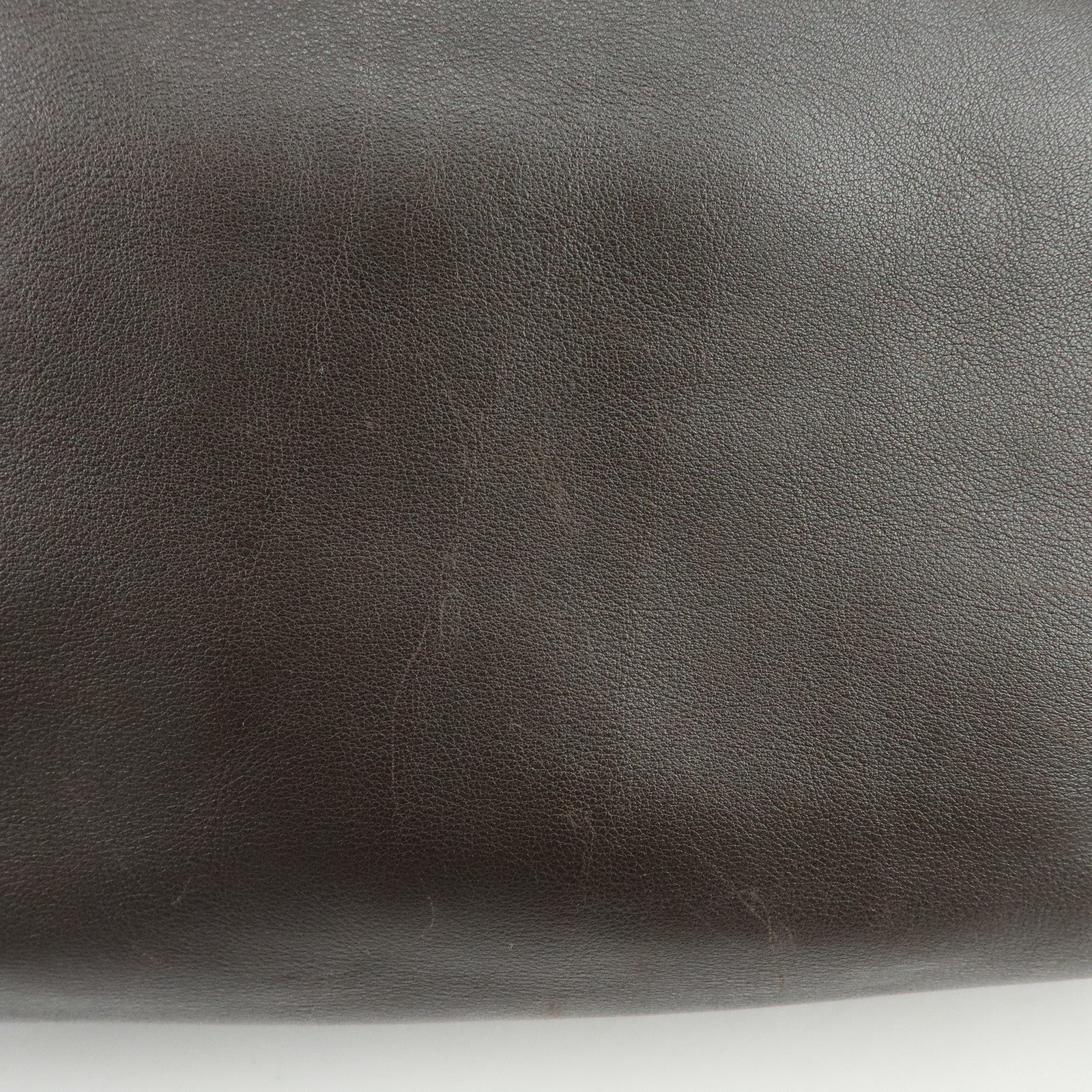 CELINE Macadam Boogie Bag Hand Bag Tote Bag Brown White Sticth